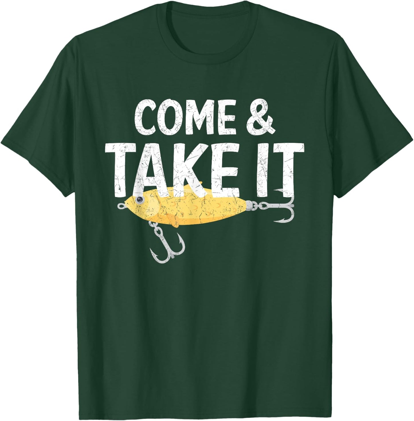 Come And Take It Flag Funny Fishing Spoon Lure Fisherman T-Shirt - T-Shirt | Forest