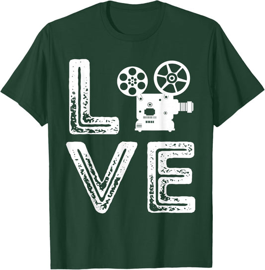 Filmmaker Camera Love Film Producer Cameraman Cinema Lover T-Shirt - T-Shirt | Forest