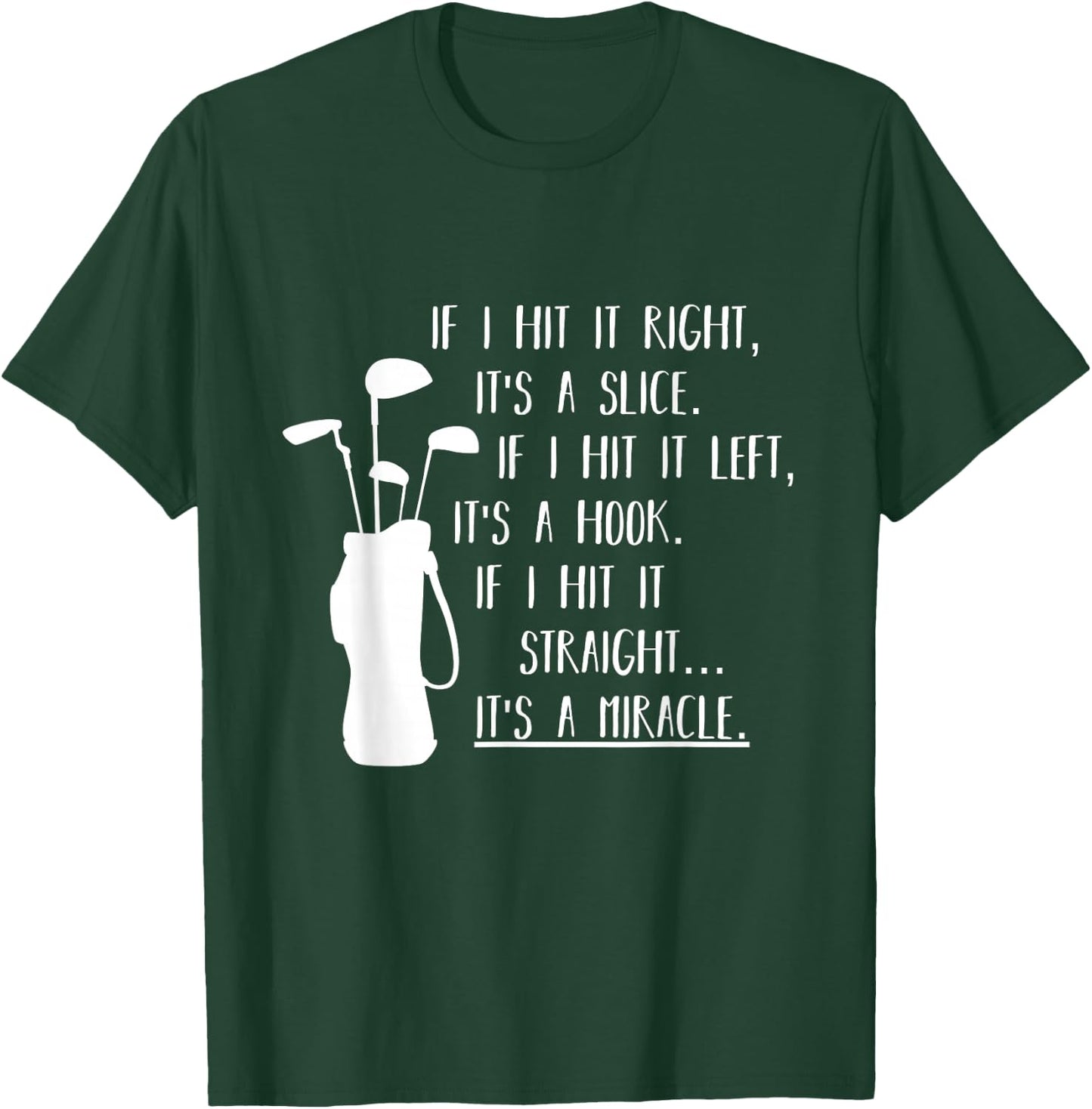 Funny Golf Apparel & Funny Golf Clothes -Adult Funny Golf Sayings | Funny Golfing Black Small T-Shirt - T-Shirt | Forest