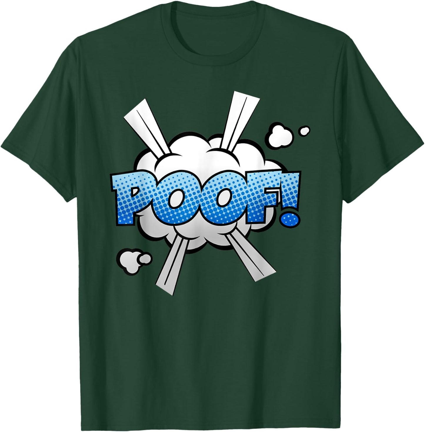 Funny Vintage Comic Book Collector Reader Sound Effect Poof T-Shirt - T-Shirt | Forest