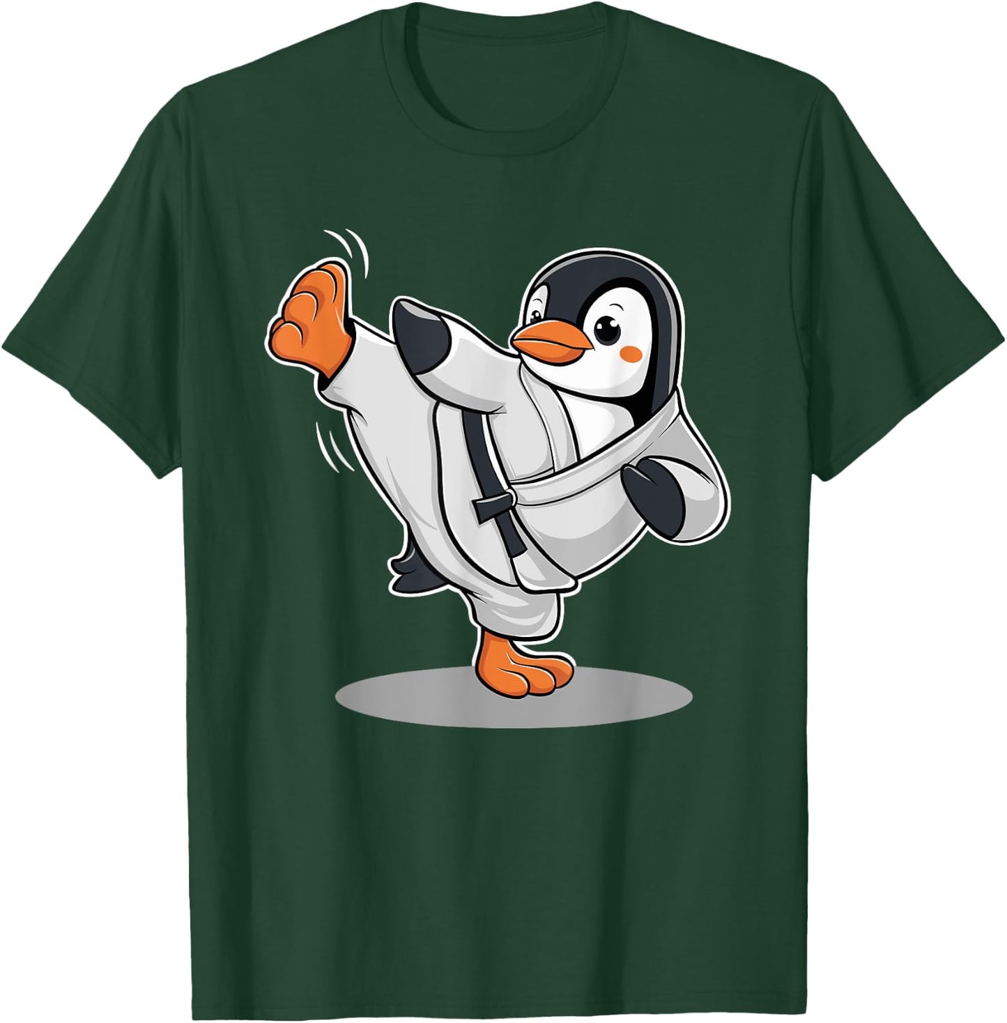 Karate Penguin Martial Arts Judo Taekwondo Penguin T-Shirt - T-Shirt | Forest