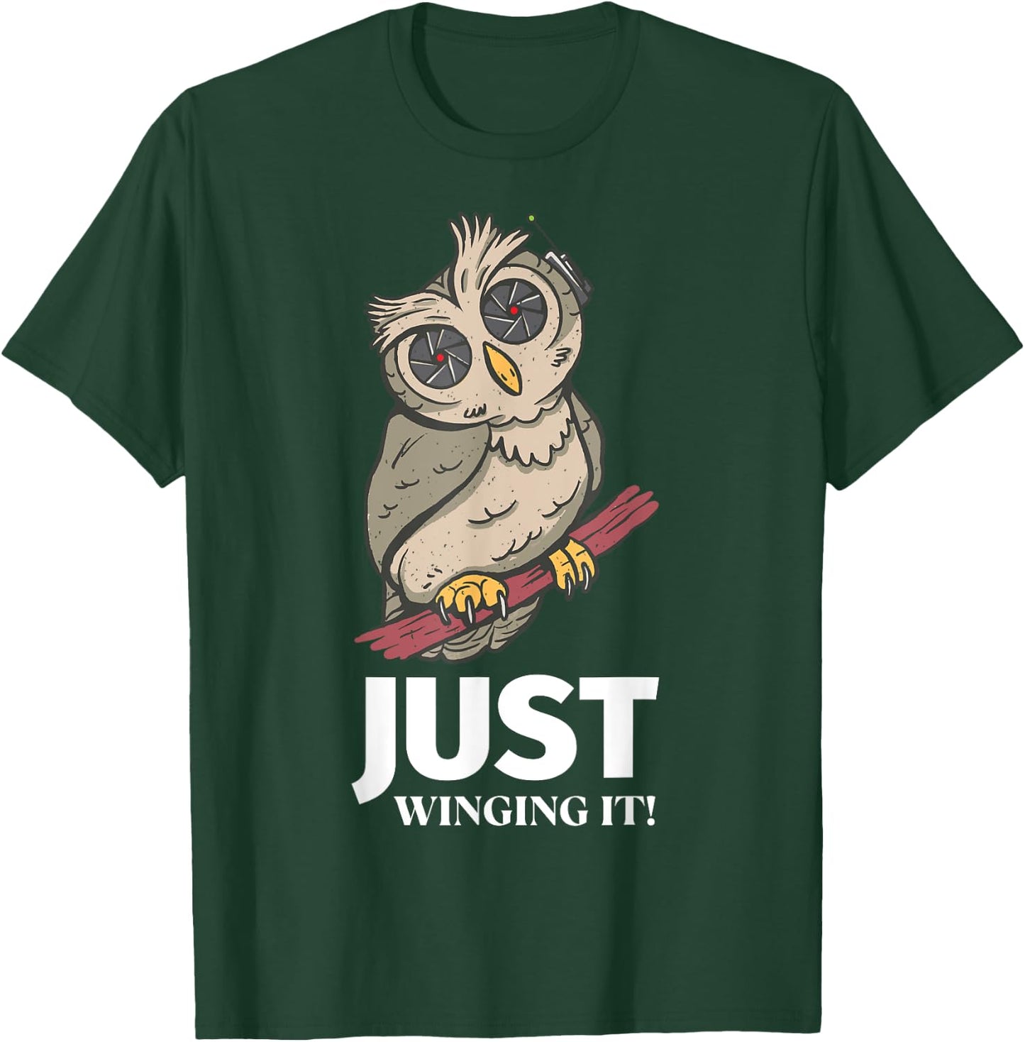 Owl Just winging it! T-Shirt - T-Shirt | Forest