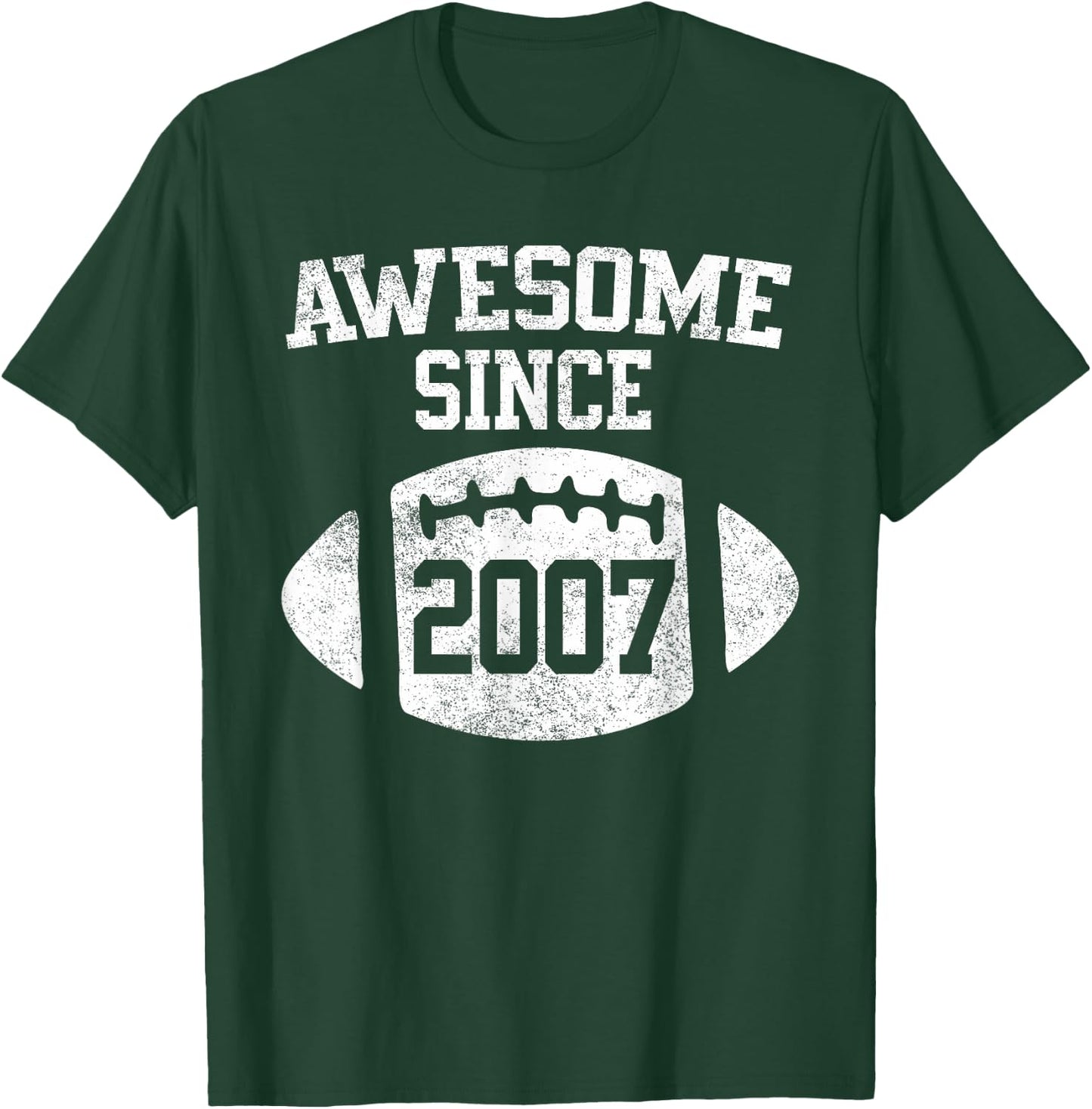 Awesome Since 2007 Football Player T-Shirt - T-Shirt | Forest