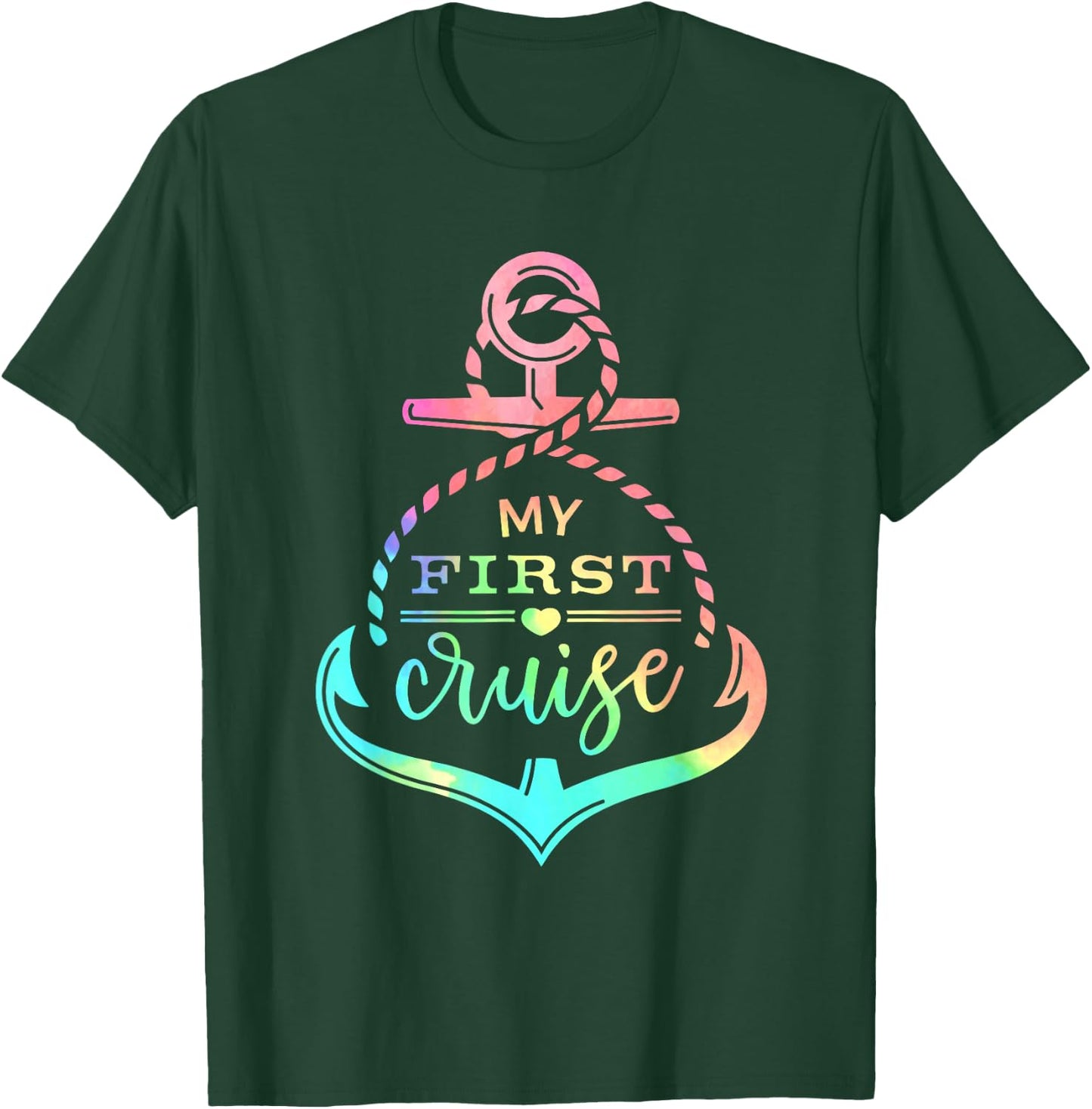 My First Cruise Rookie Travelers Vacation Matching Family T-Shirt - T-Shirt | Forest