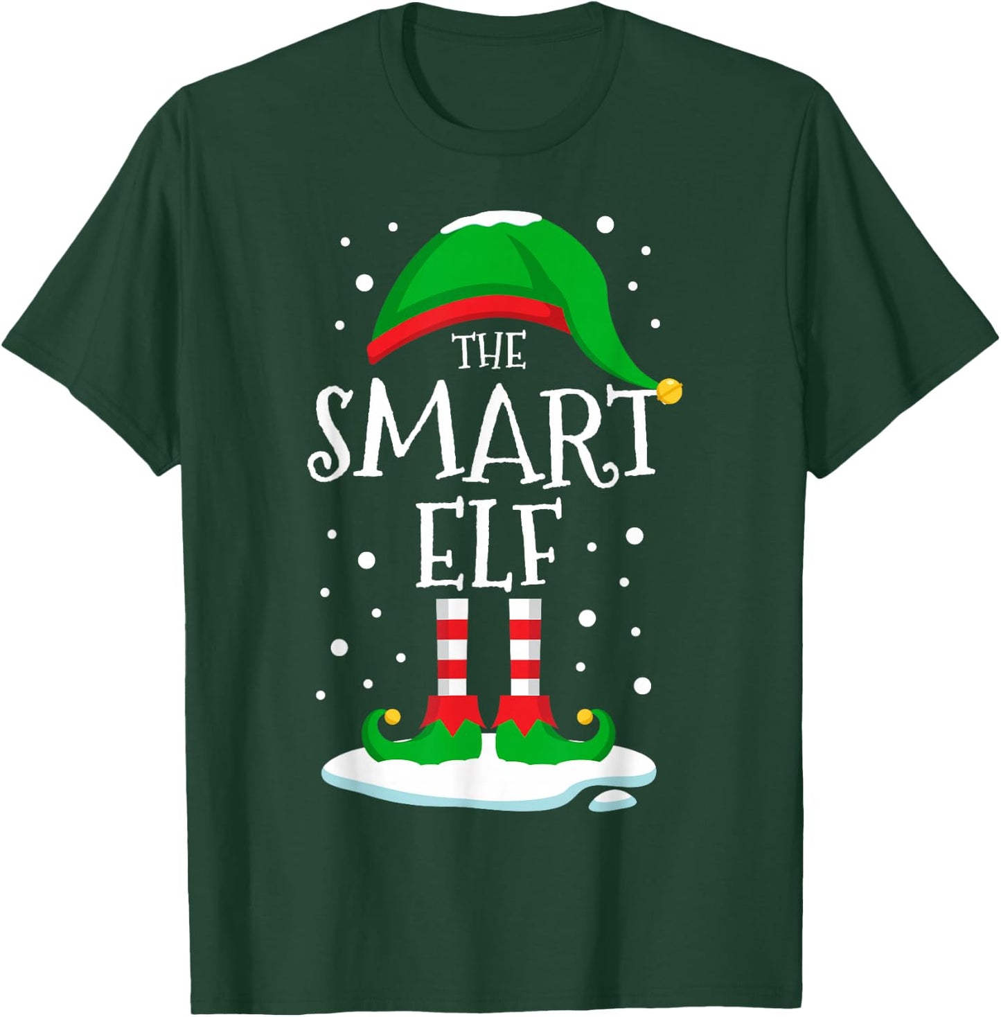 The Smart Elf Christmas Family Matching Xmas Wise Funny T-Shirt - T-Shirt | Forest