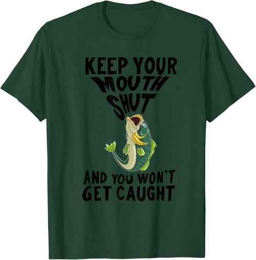 Funny Keep Your Mouth Shut | Cool Boat Fishermen Lover Gift