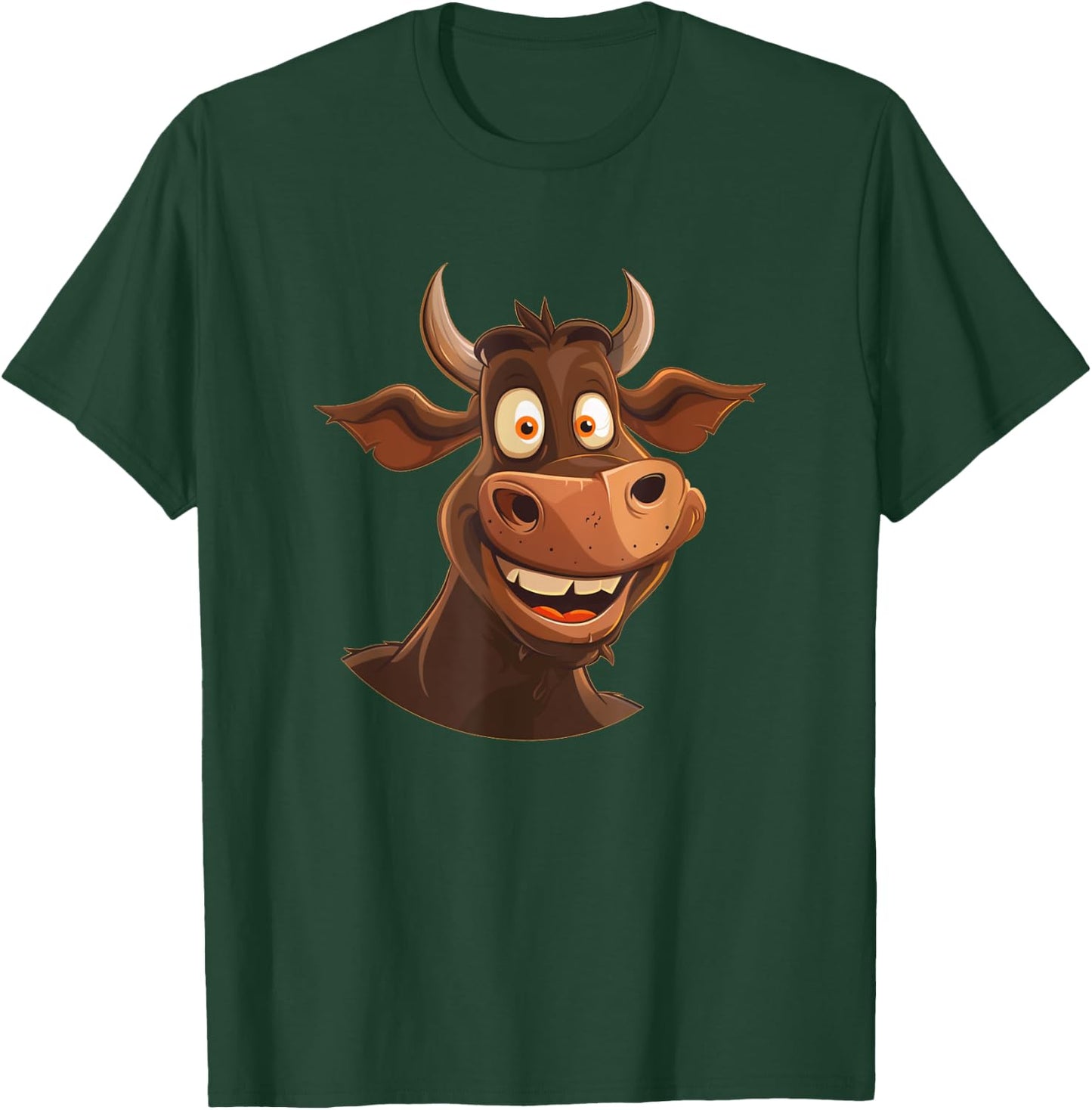 Bullock Costume for funny Faces Lovers and Cattle Fans T-Shirt - T-Shirt | Forest