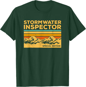 Vintage Stormwater Inspector T-Shirt - T-Shirt | Forest