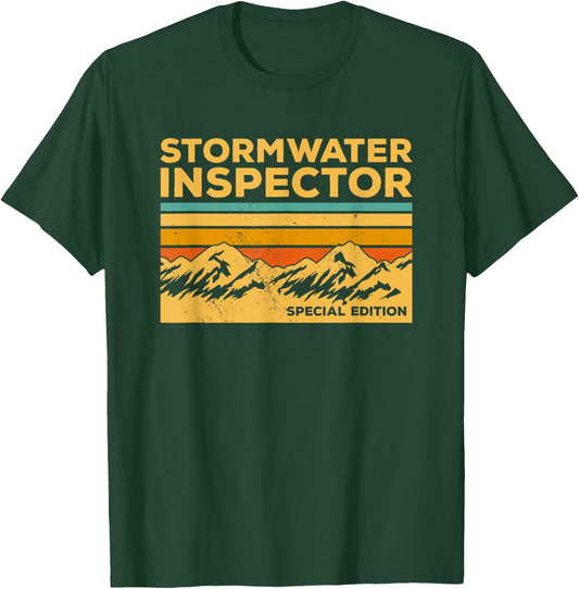 Vintage Stormwater Inspector T-Shirt - T-Shirt | Forest