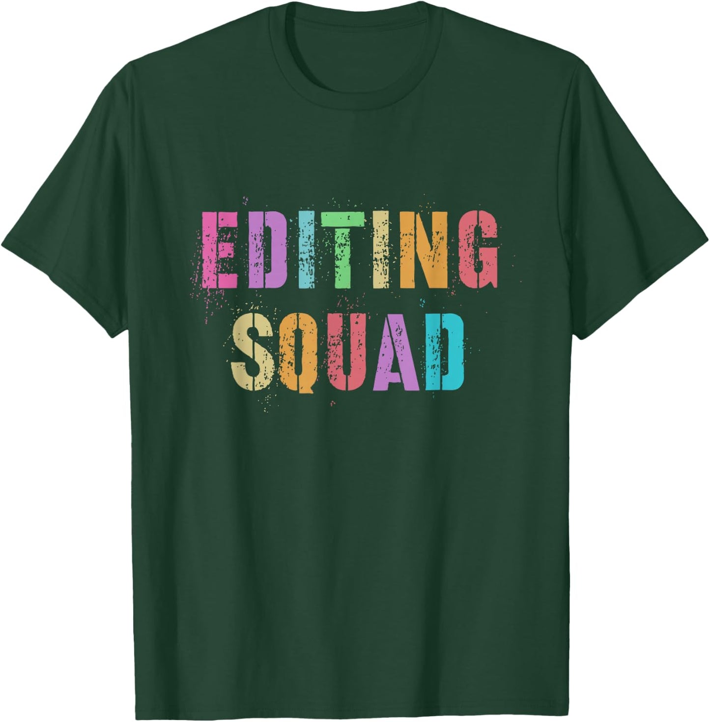 EDITING SQUAD Yearbook Crew Author Staff Editor Proud Boss T-Shirt - T-Shirt | Forest