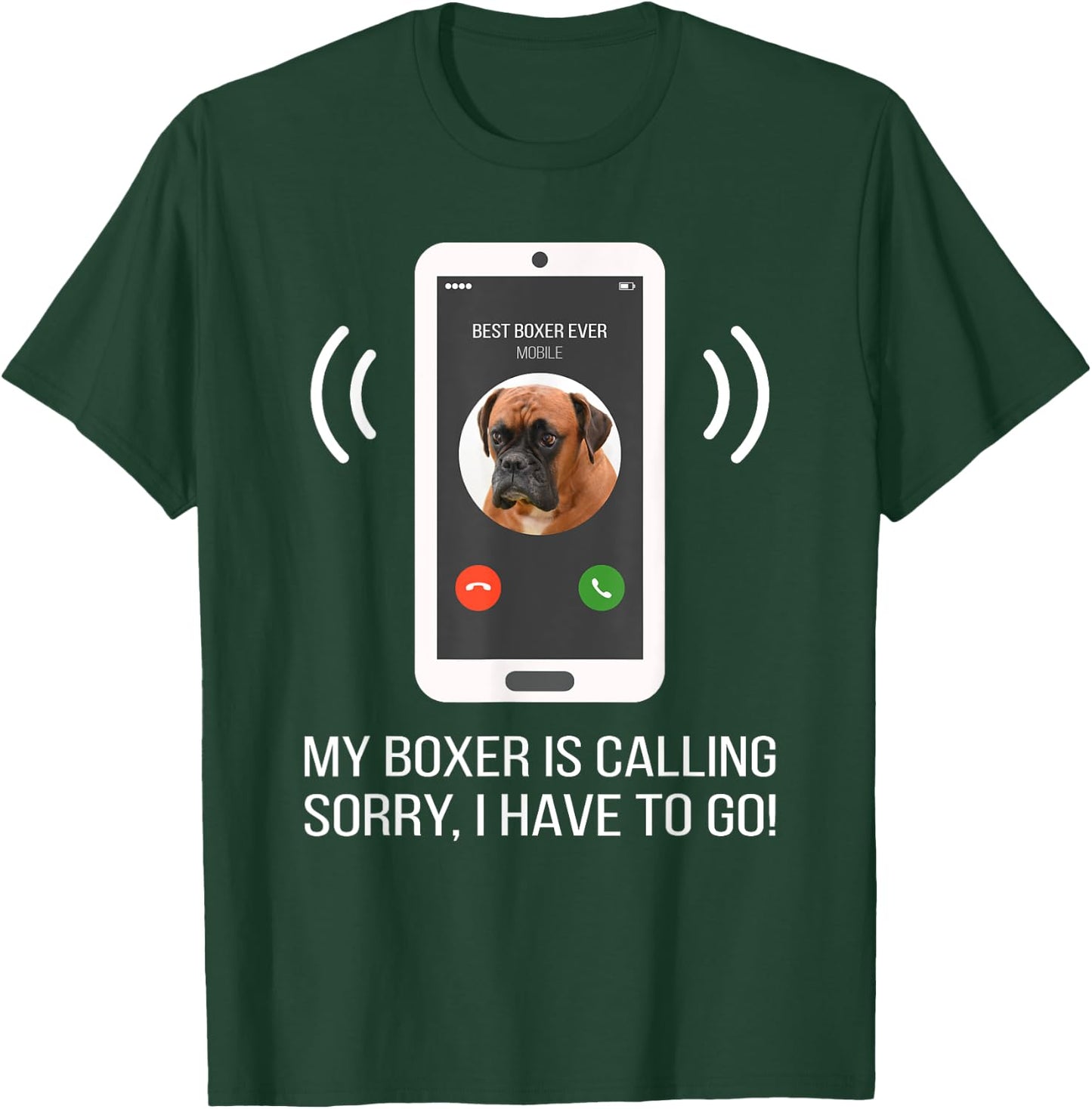 Funny Boxer Dog T-Shirt - T-Shirt | Forest