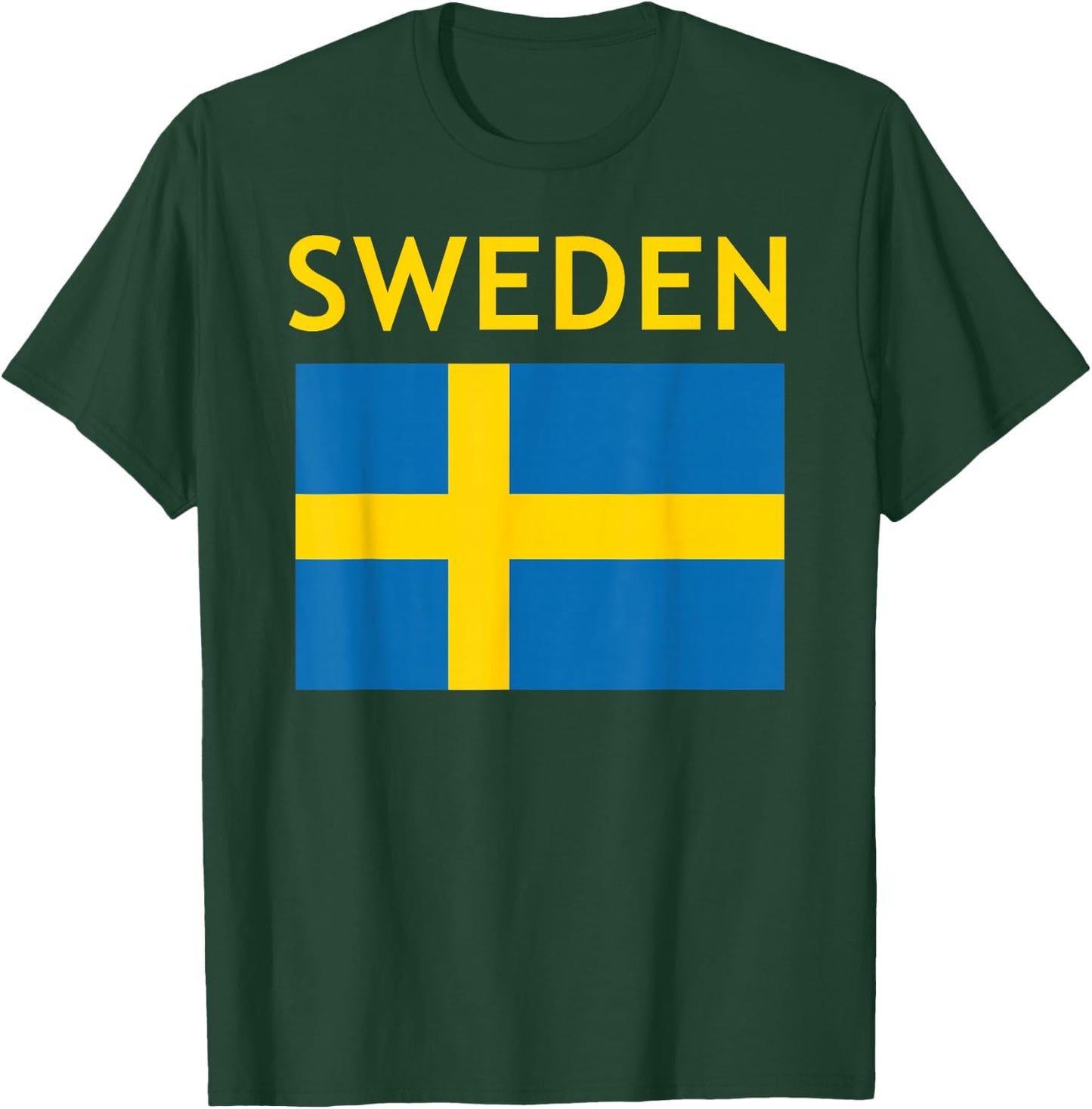 Vintage Sweden Flag Swedish Souvenir Boys Girls Toddler T-Shirt - T-Shirt | Forest