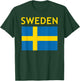 Vintage Sweden Flag Swedish Souvenir Boys Girls Toddler T-Shirt - T-Shirt | Forest