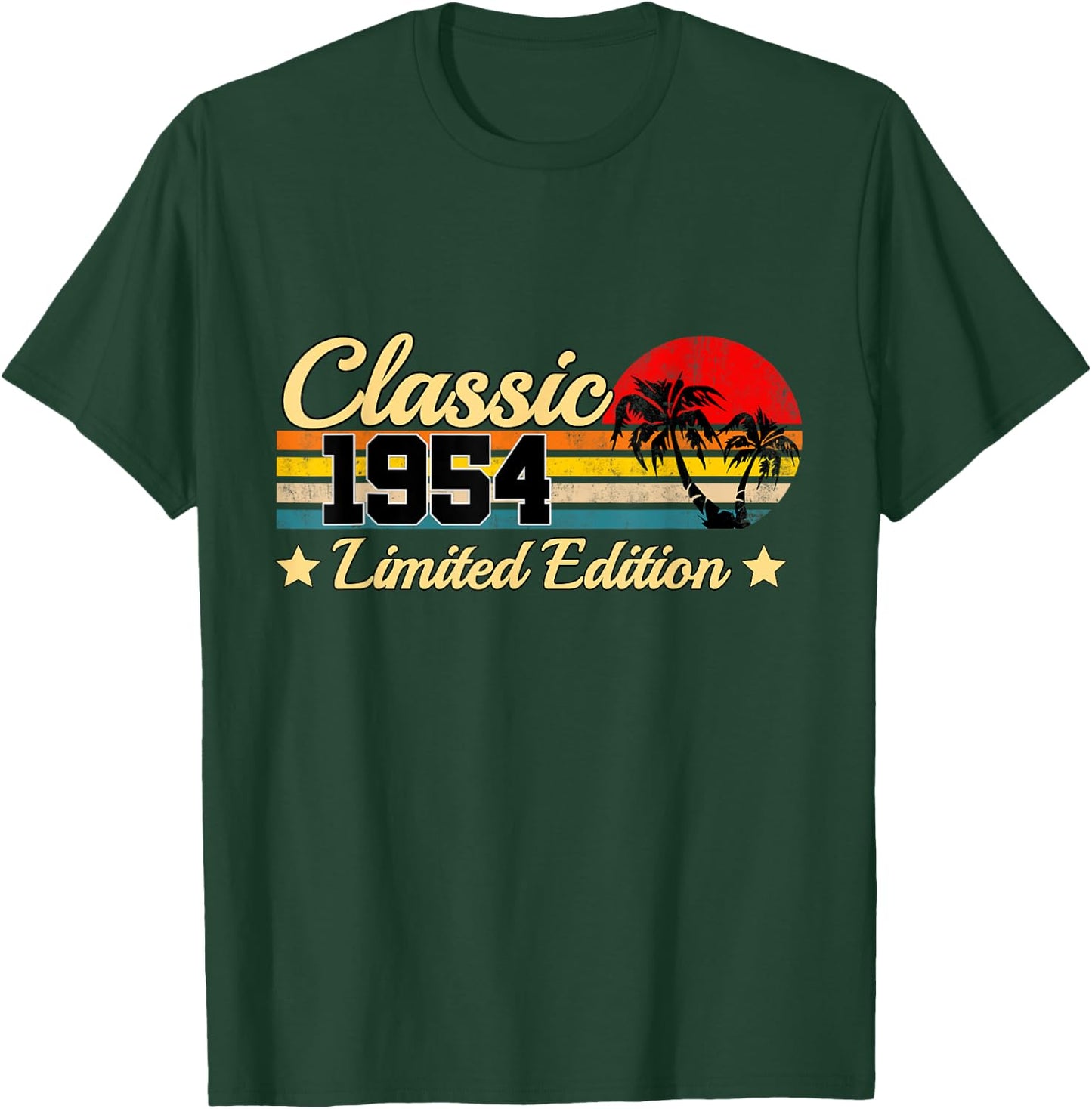 Classic 1954 Limited Edition 70 years Old Gift 70th Birthday T-Shirt - T-Shirt | Forest
