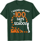 I Hooped My Way To 100 Days Of School Basketball Player T-Shirt - T-Shirt | Forest
