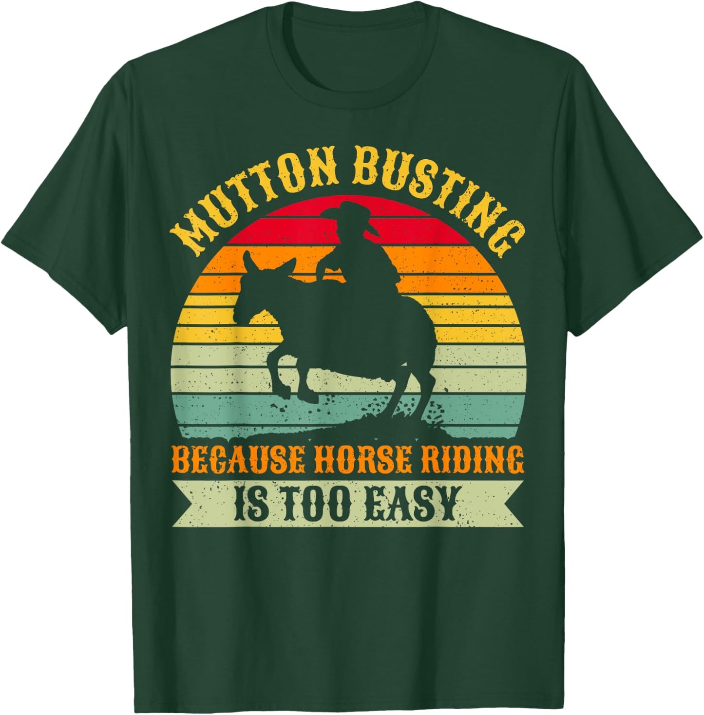 Youth Rodeo Mutton Busting Design for a Mutton Buster T-Shirt - T-Shirt | Forest