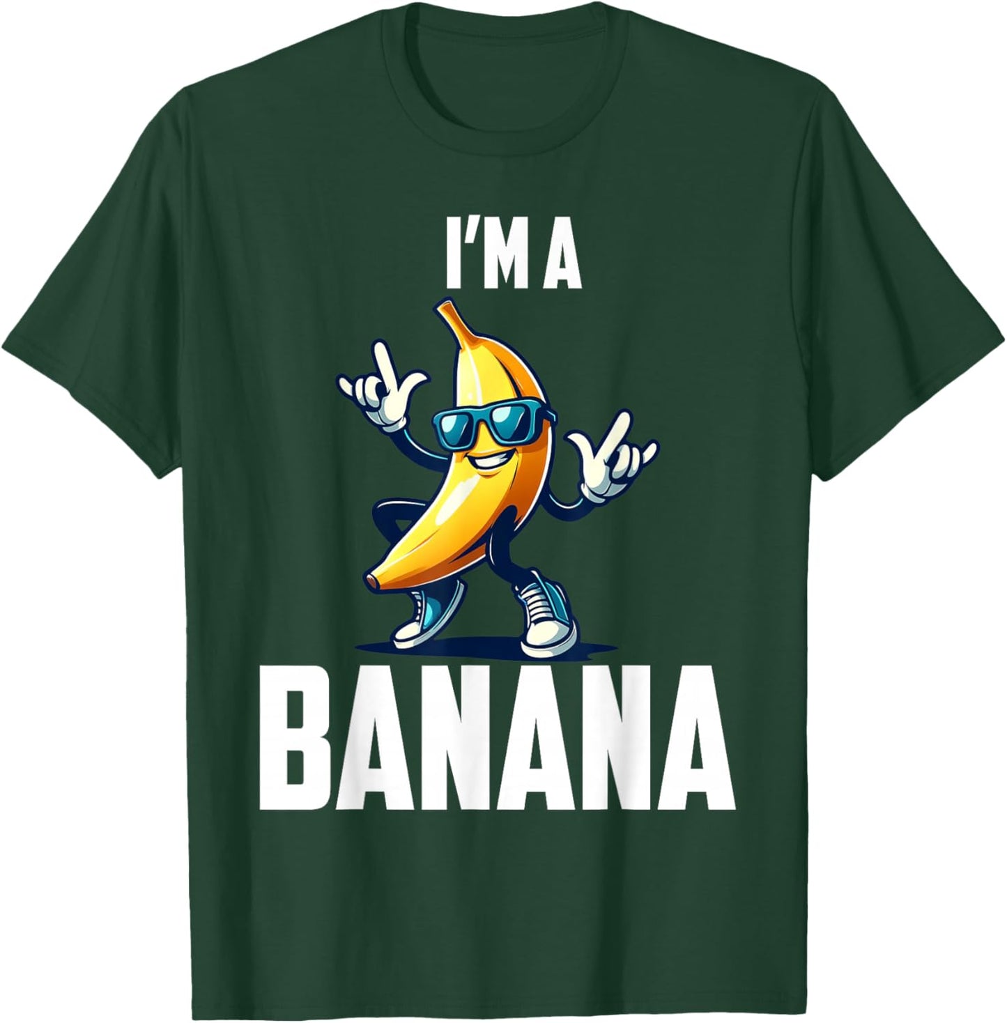 I'm A Banana Shirt Cute Funny Banana Costume Men Women Kids T-Shirt - T-Shirt | Forest
