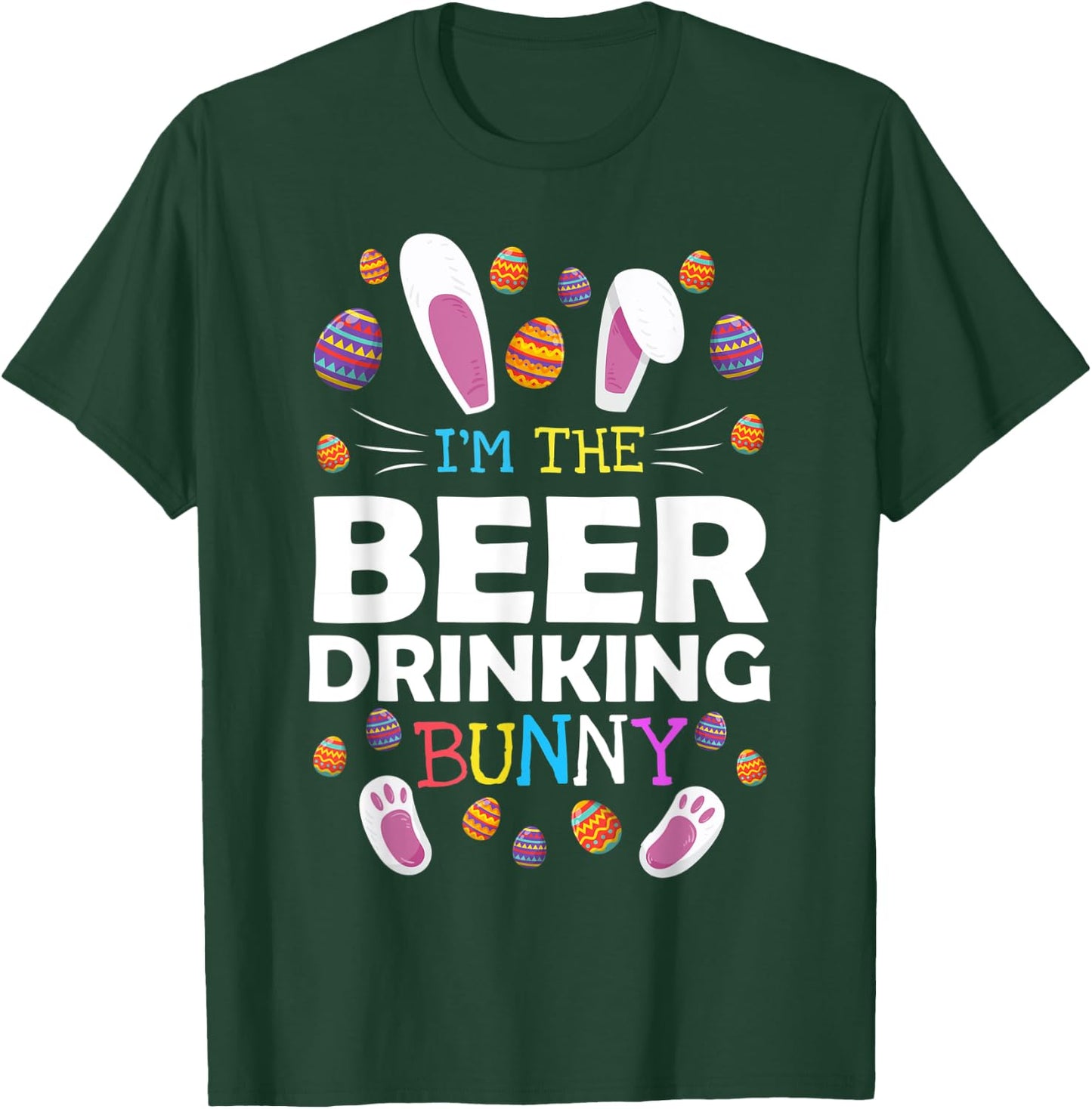 I'm The Beer Drinking Bunny Matching Family Easter Costume T-Shirt - T-Shirt | Forest