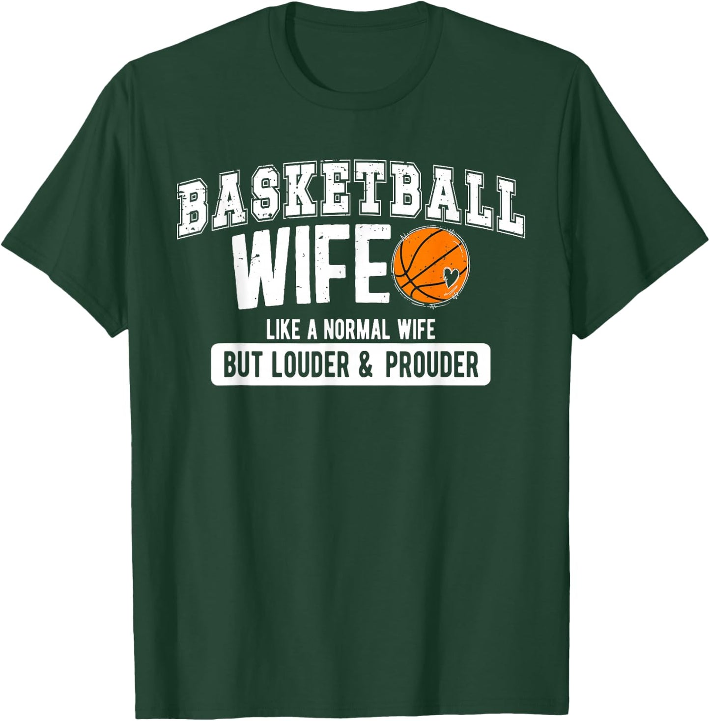 Basketball Coach Wife Funny Wife Of A Basketball Coach T-Shirt - T-Shirt | Forest