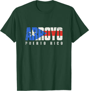 Arroyo Puerto Rico, Puerto Rican flag T-Shirt - T-Shirt | Forest