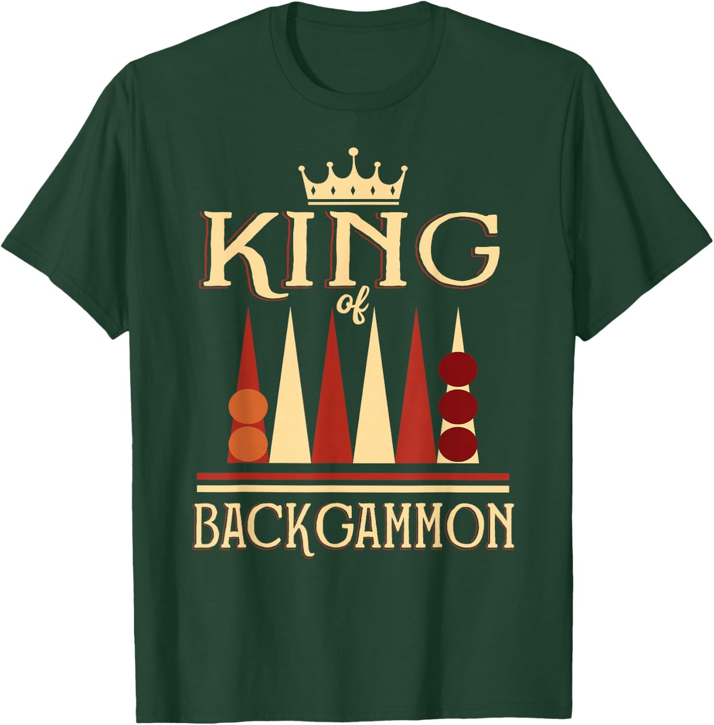 King of Backgammon T-Shirt - T-Shirt | Forest