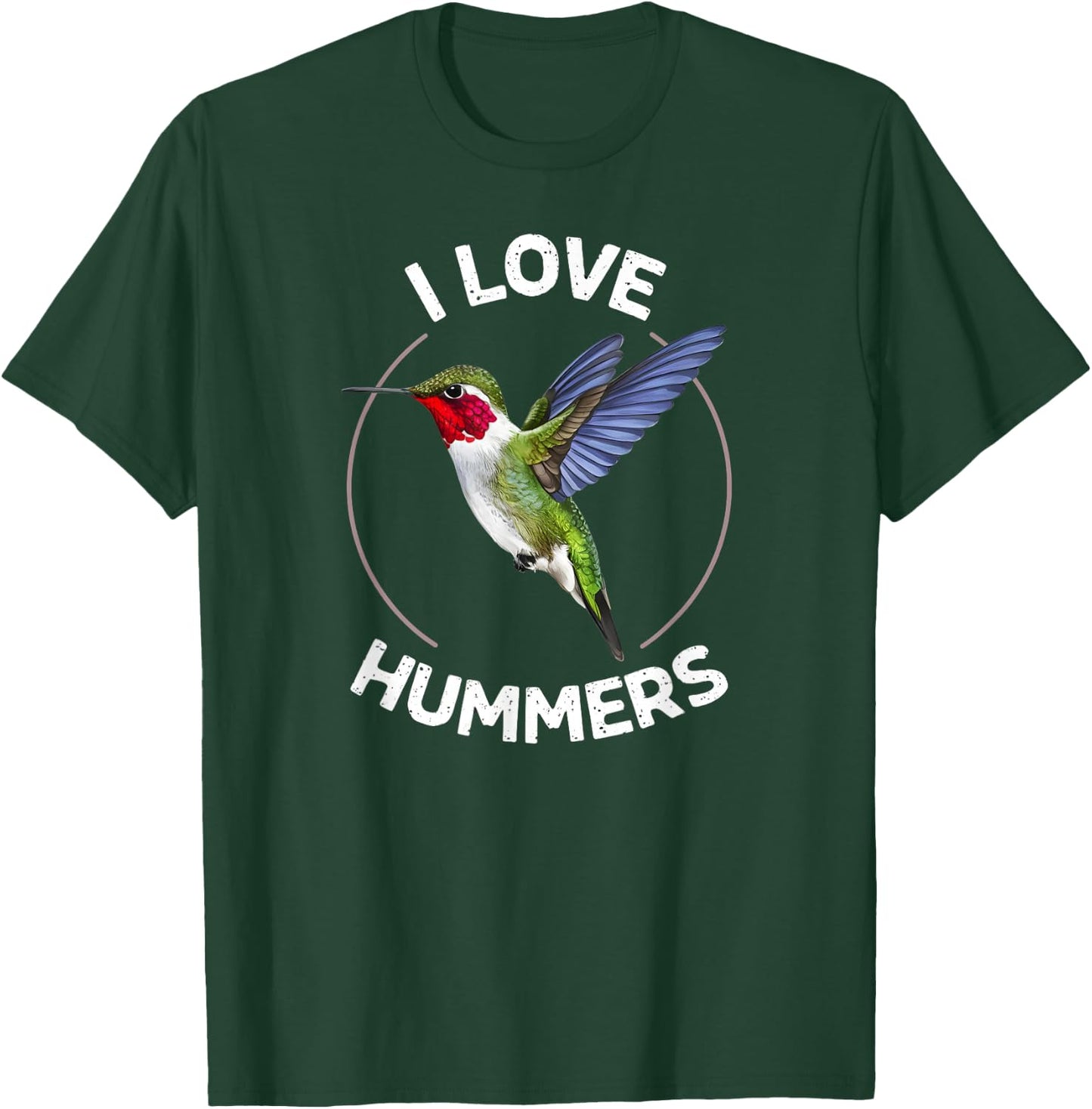 I Love Hummers Hummingbird Colibri T-Shirt - T-Shirt | Forest