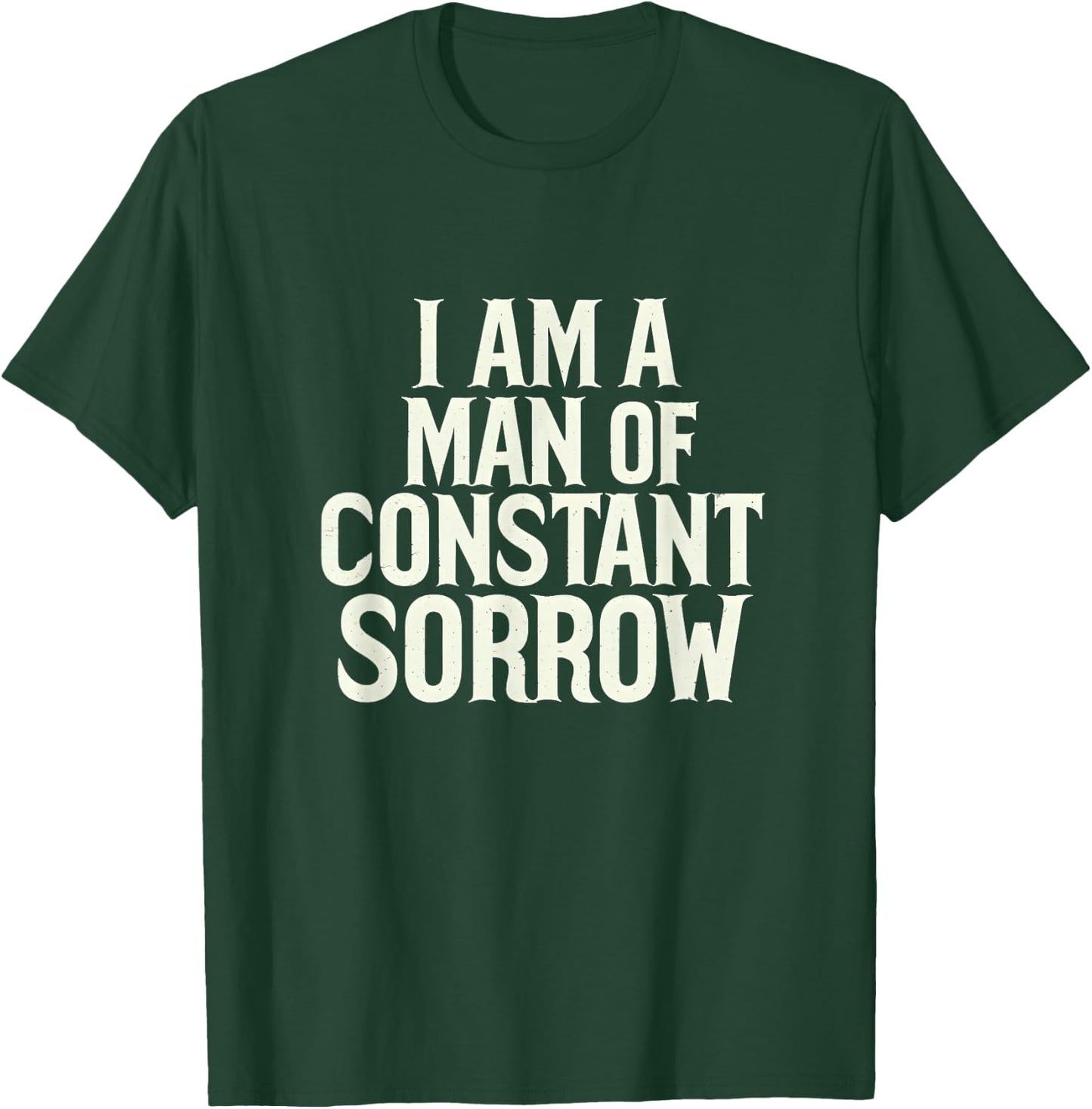 Man Off Constant Sorrow Vintage Music Bluegrass Folk Graphic T-Shirt - T-Shirt | Forest
