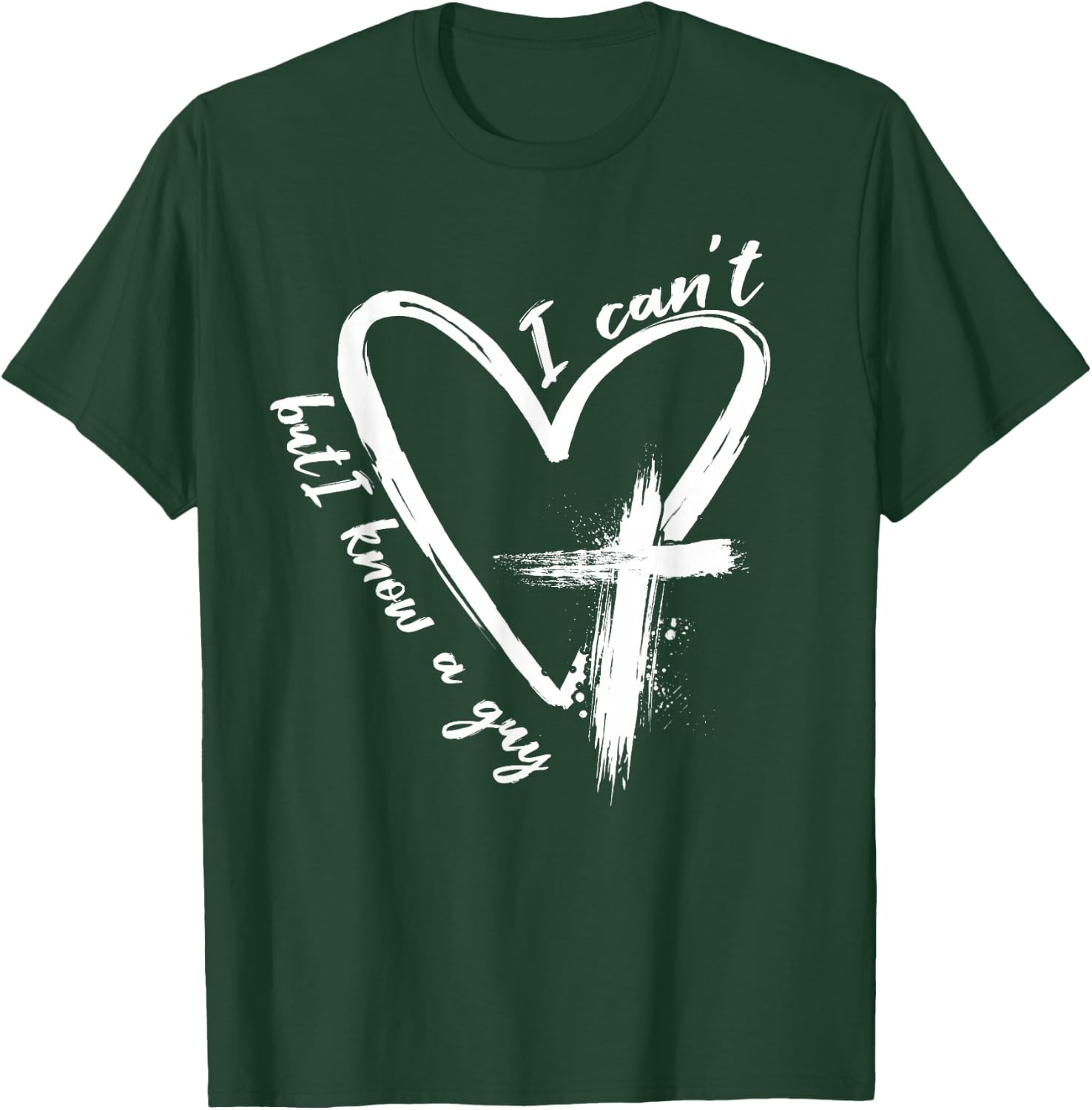Funny gifts for Christian Faith Believer Retro I Can't But I Know A Guy Christian Faith Believer -Adults Black Small T-Shirt - T-Shirt | Forest