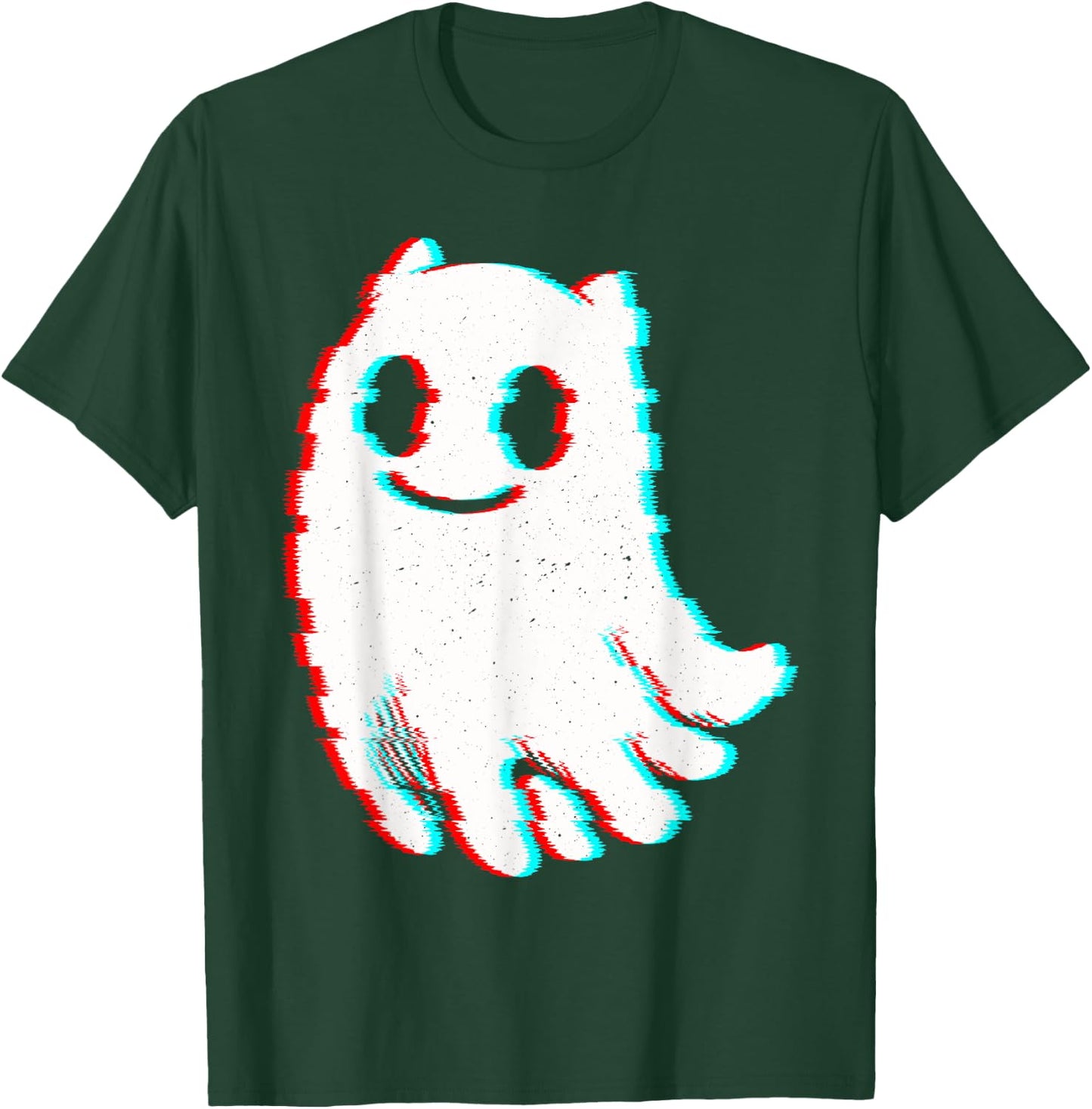 Funny Cat Ghost Vaporwave Outfit Techno Rave EDM Music T-Shirt - T-Shirt | Forest