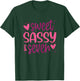Hearts Sweet Sassy and Seven 7 Years Old 7th Birthday Girls T-Shirt - T-Shirt | Forest