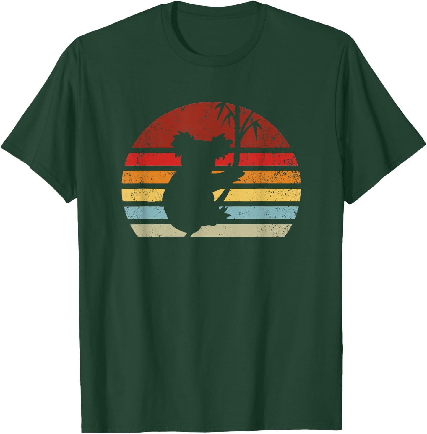 Retro Sunset Koala Bear Australian Wildlife Eucalyptus T-Shirt - T-Shirt | Forest