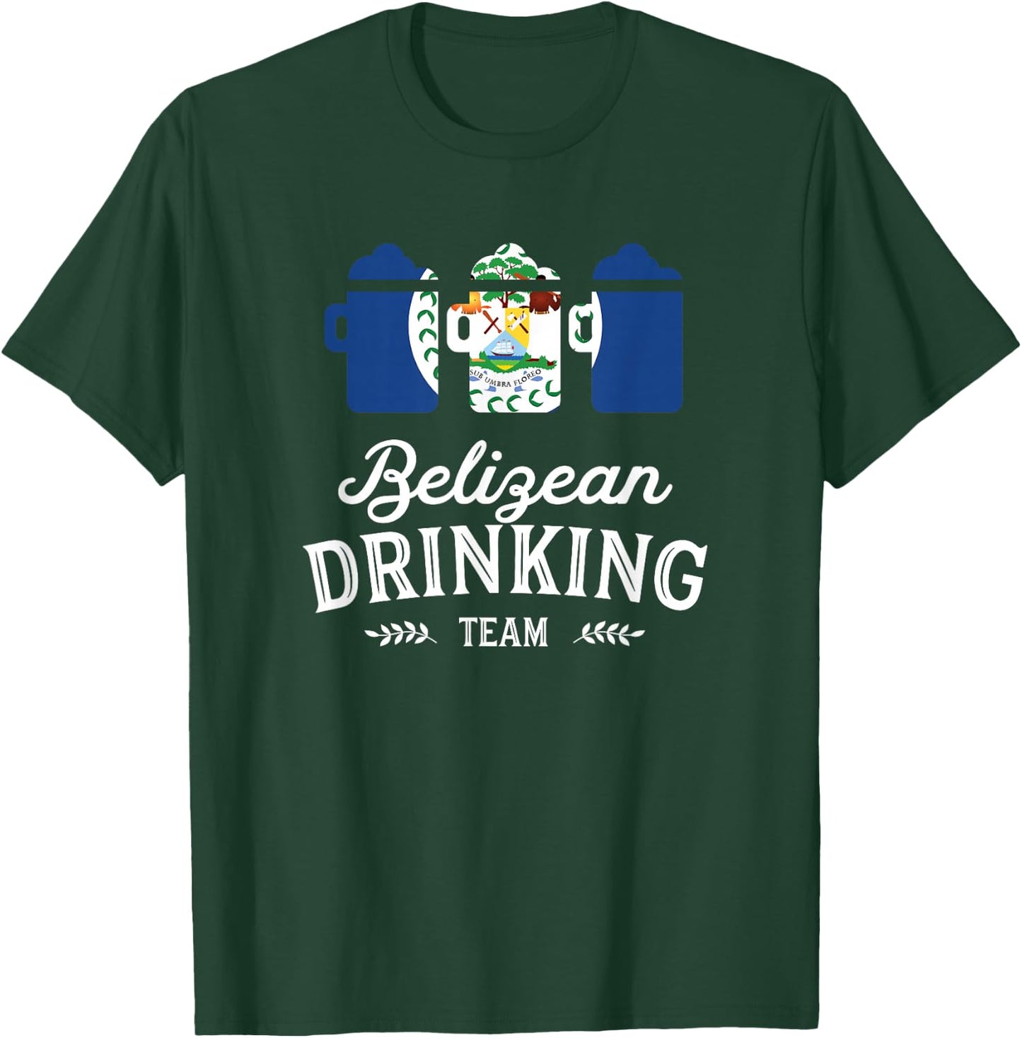 Beer Belize Drinking Team Casual T-Shirt - T-Shirt | Forest
