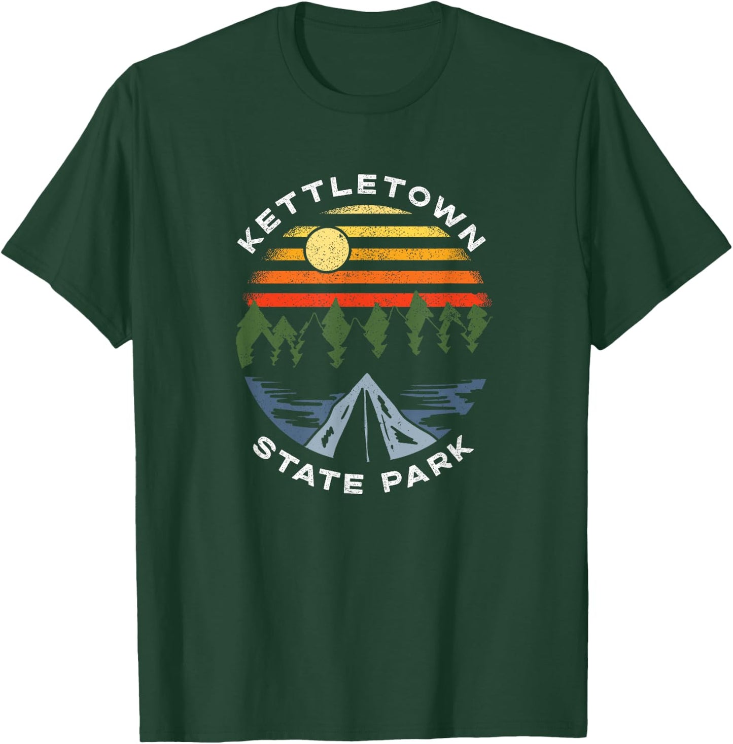 Kettletown State Park Connecticut Camping Souvenir T-Shirt - T-Shirt | Forest