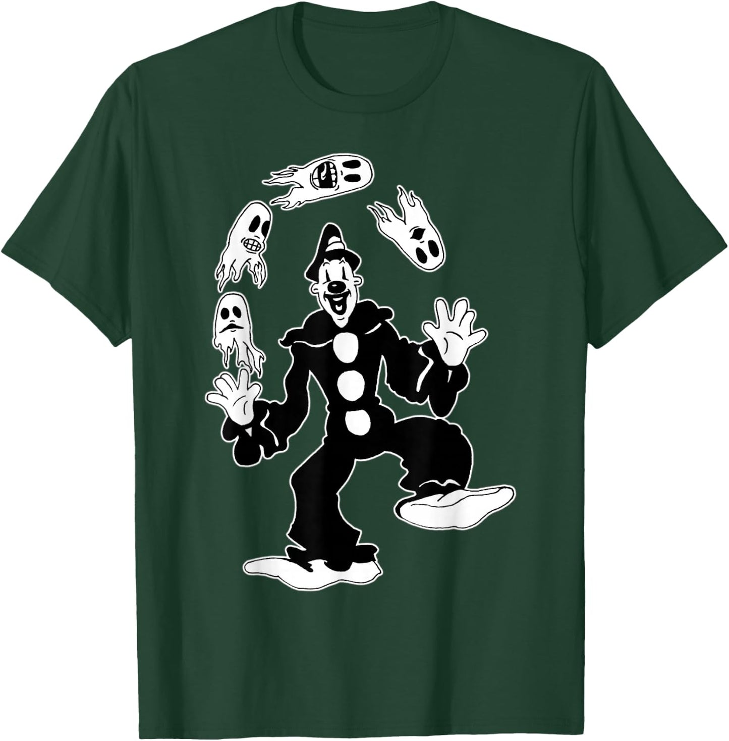 Koko the Clown Juggling Ghosts T-Shirt - T-Shirt | Forest