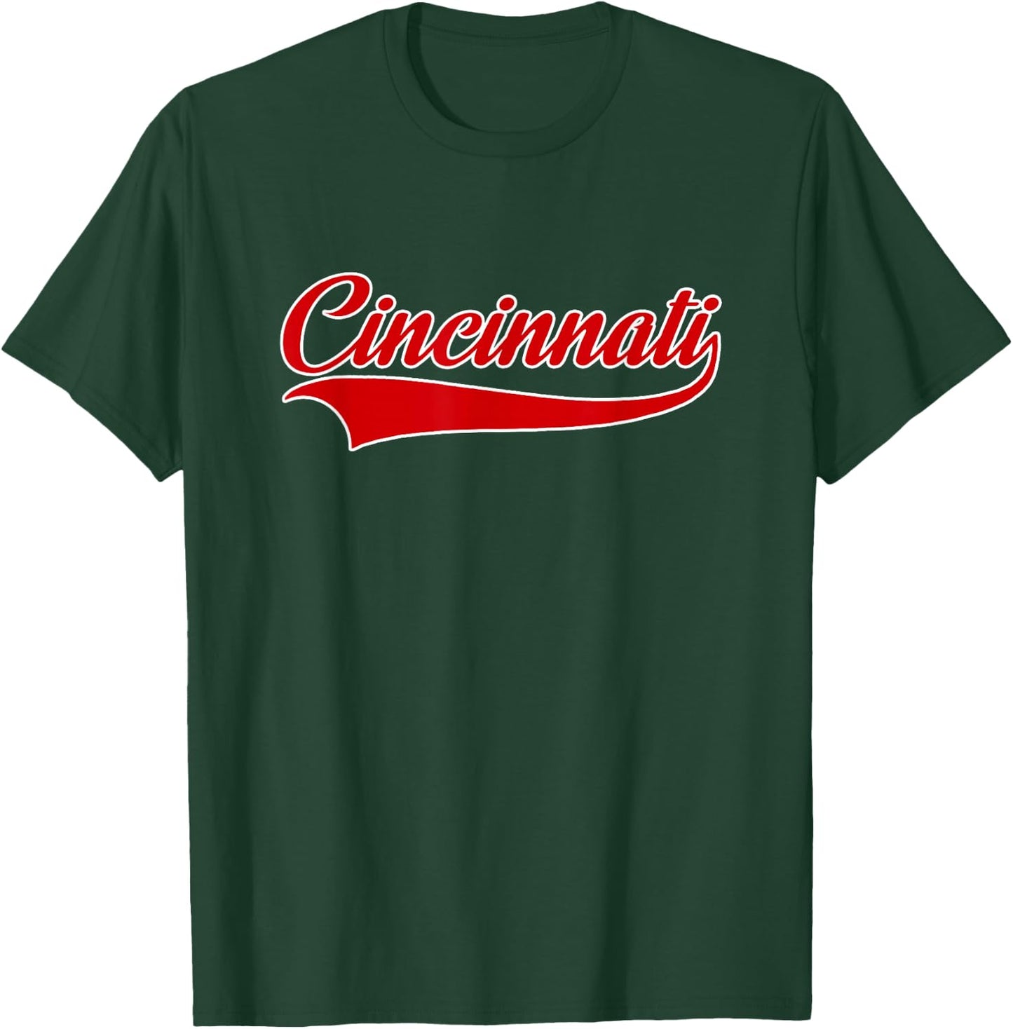 Cincinnati - Hometown Pride - Throwback Design - Classic T-Shirt - T-Shirt | Forest