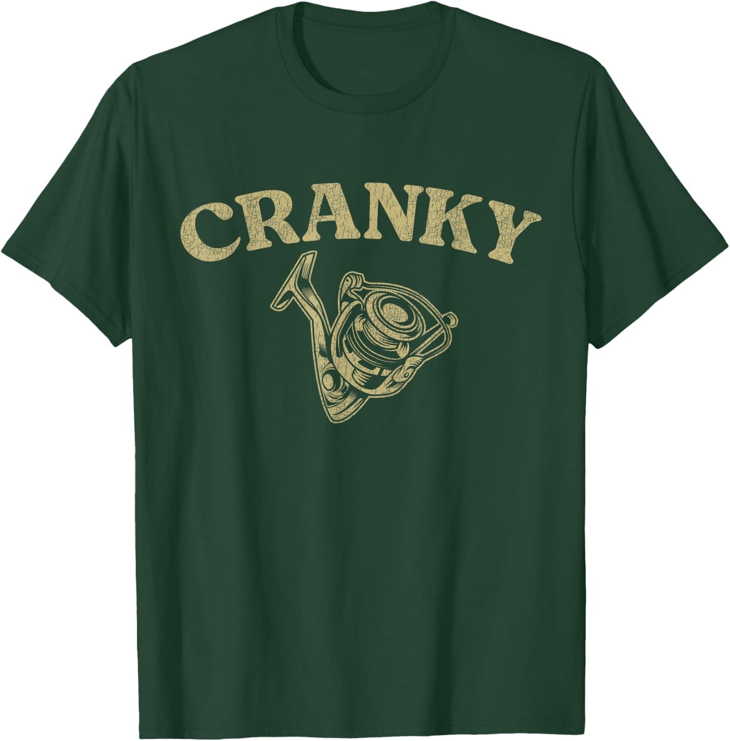 Crankbait Fishing Lure Funny Cranky Men Fishing T-Shirt - T-Shirt | Forest
