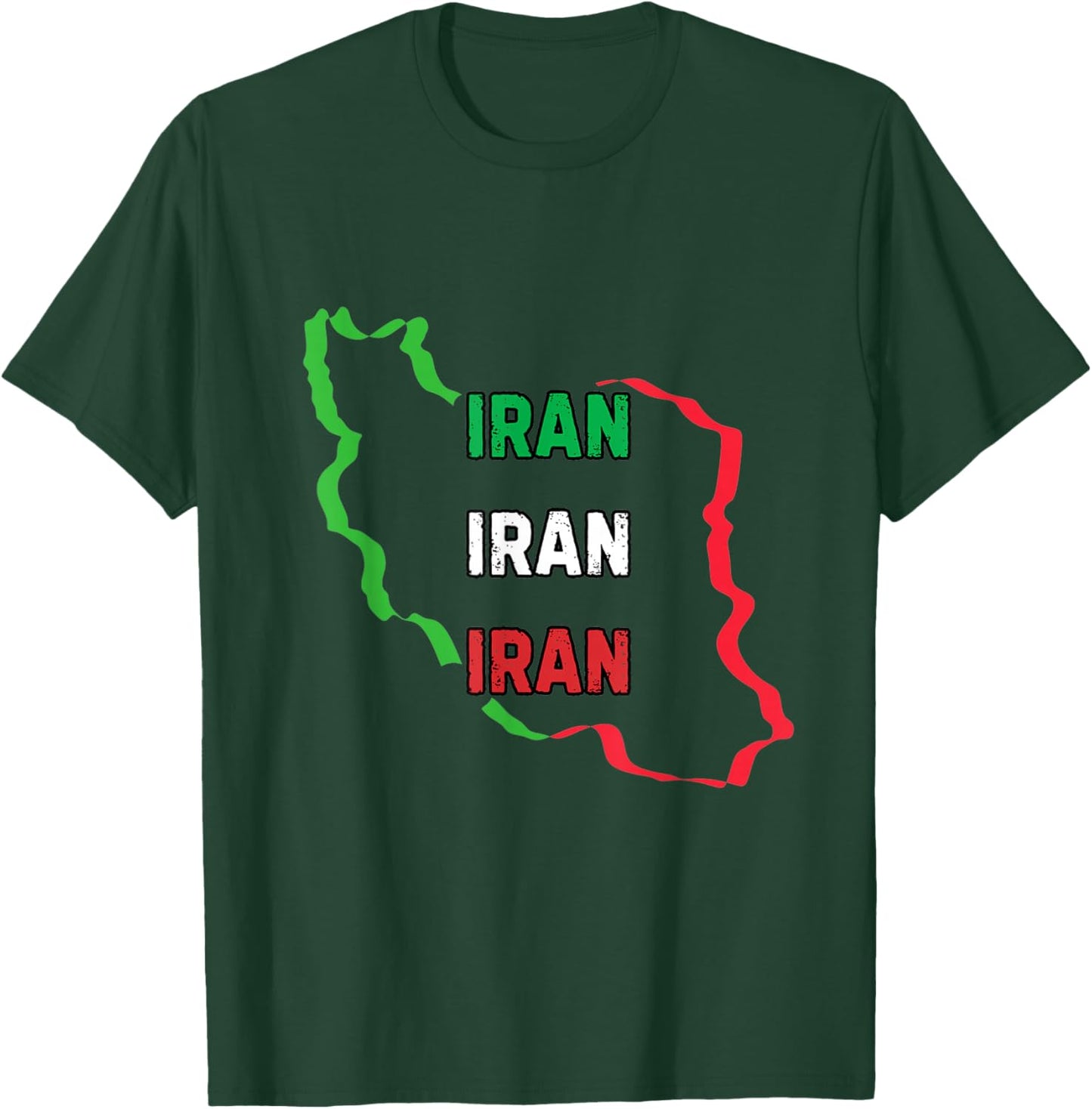 Iran Flag Map - Persian Pride T-Shirt - T-Shirt | Forest