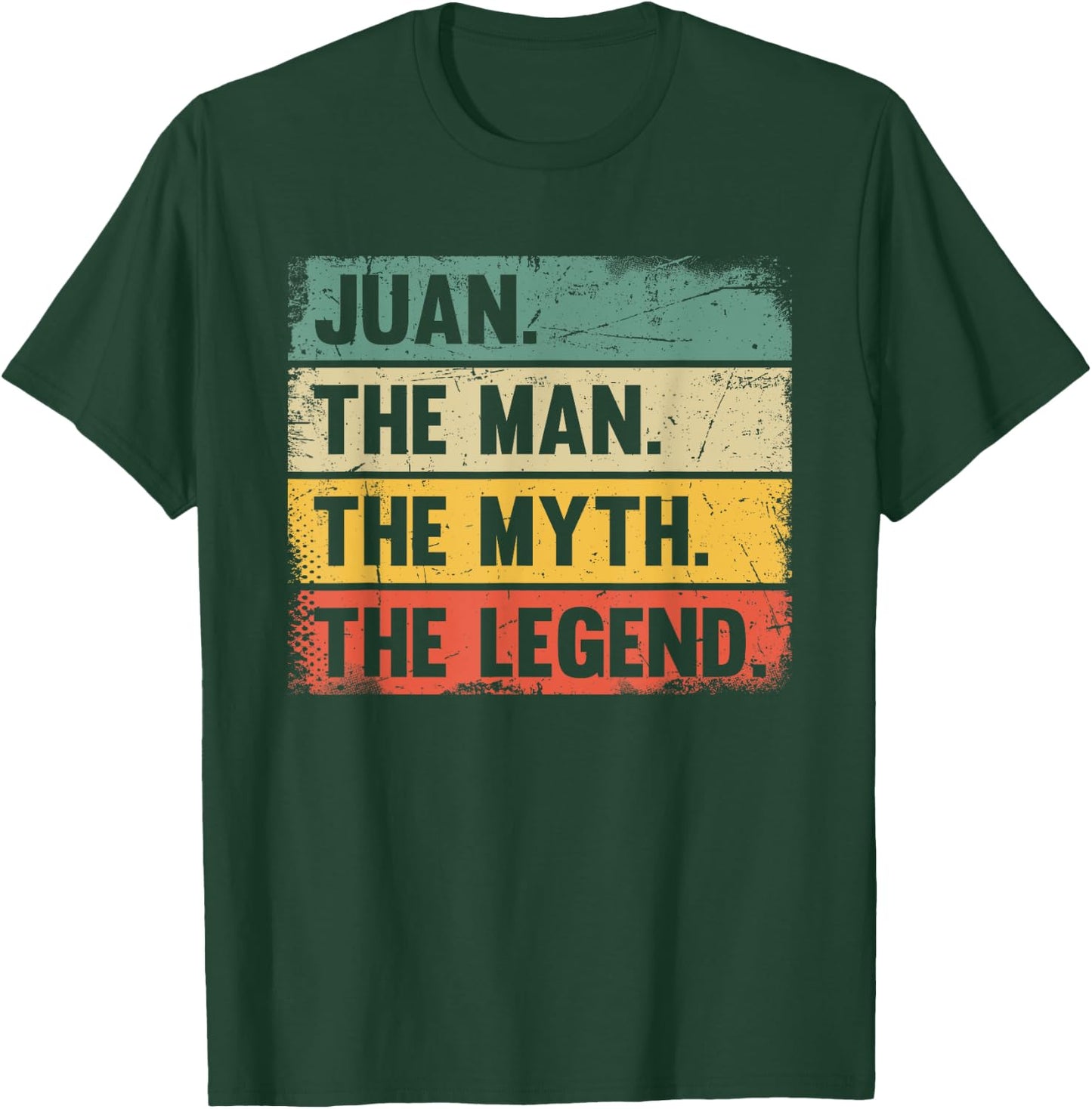 Juan The Man The Myth The Legend - Retro Gift Juan T-Shirt - T-Shirt | Forest