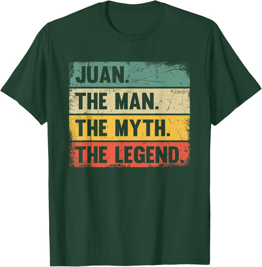 Juan The Man The Myth The Legend - Retro Gift Juan T-Shirt - T-Shirt | Forest