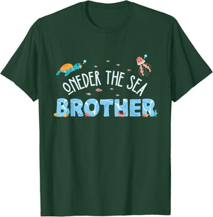 Under Sea Brother Birthday Girl Boy Matching Family Party T-Shirt - T-Shirt | Forest