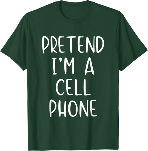 Pretend Cell Phone Costume Halloween Simple Funny Telephone