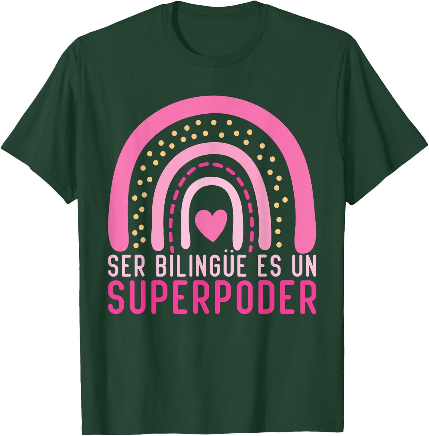 Ser bilingue es un superpoder Spanish Teacher esl Teacher T-Shirt - T-Shirt | Forest