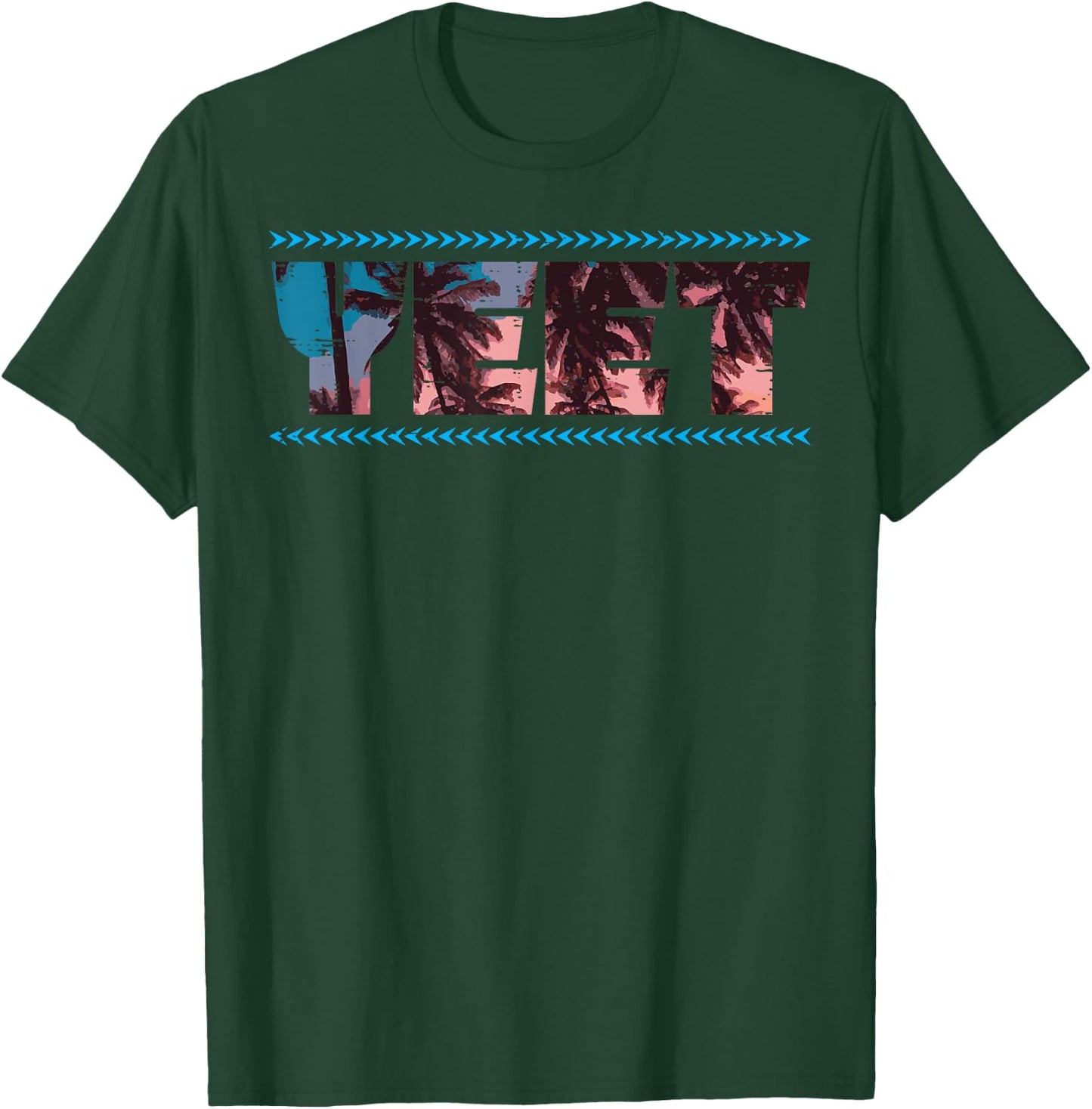 Yeet Palm Trees Funny Saying Slang Men Women Kids Boys Girls T-Shirt - T-Shirt | Forest