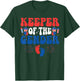 Keeper Of The Gender 4th Of July Gender Reveal family Party T-Shirt - T-Shirt | Forest