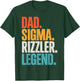 Sigma Rizzler Dad Legend Funny Father’s Day T-Shirt - T-Shirt | Forest