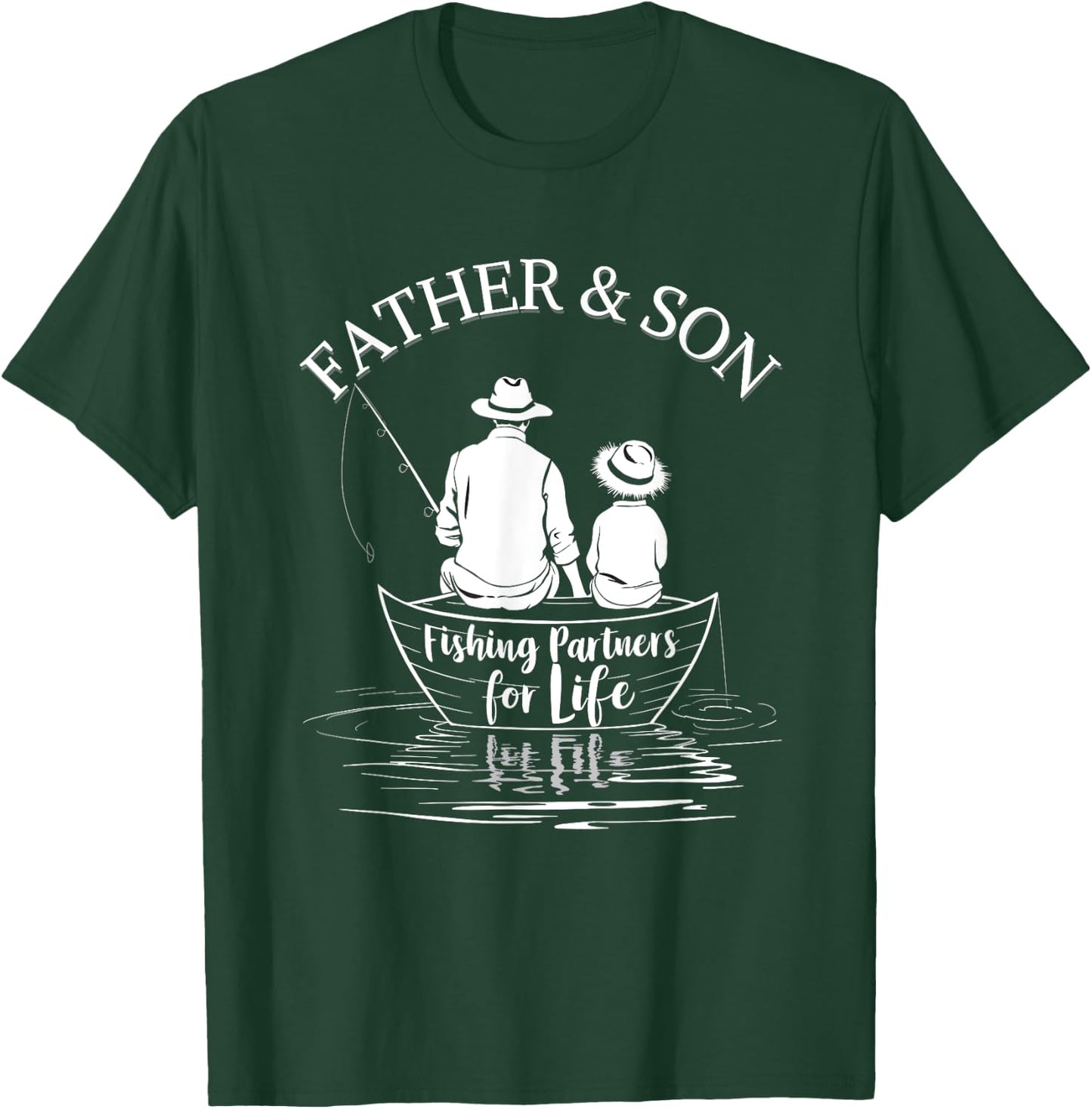 Fishing Partners For Life Father And Son Matching T-Shirt - T-Shirt | Forest