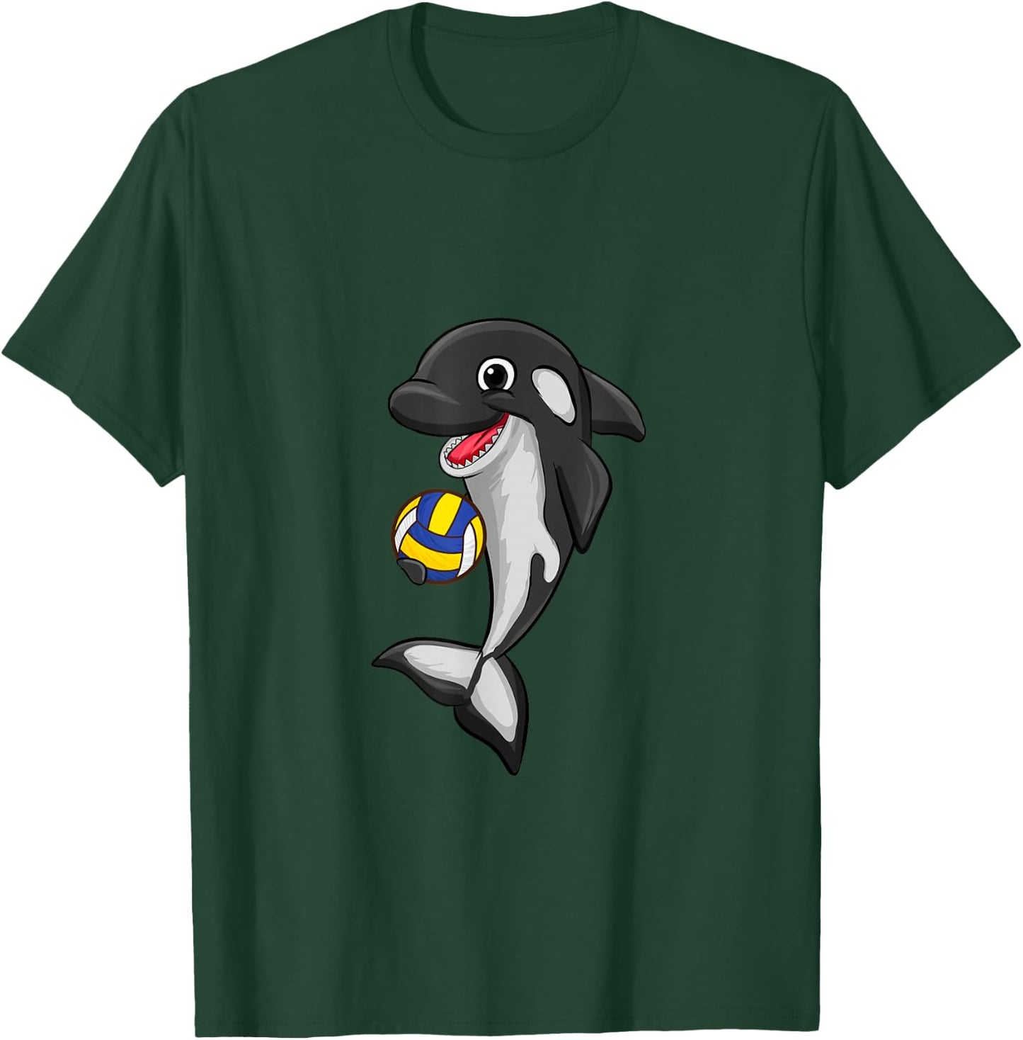 Volleyball Love Killer Whale Orca Lover Animal T-Shirt - T-Shirt | Forest