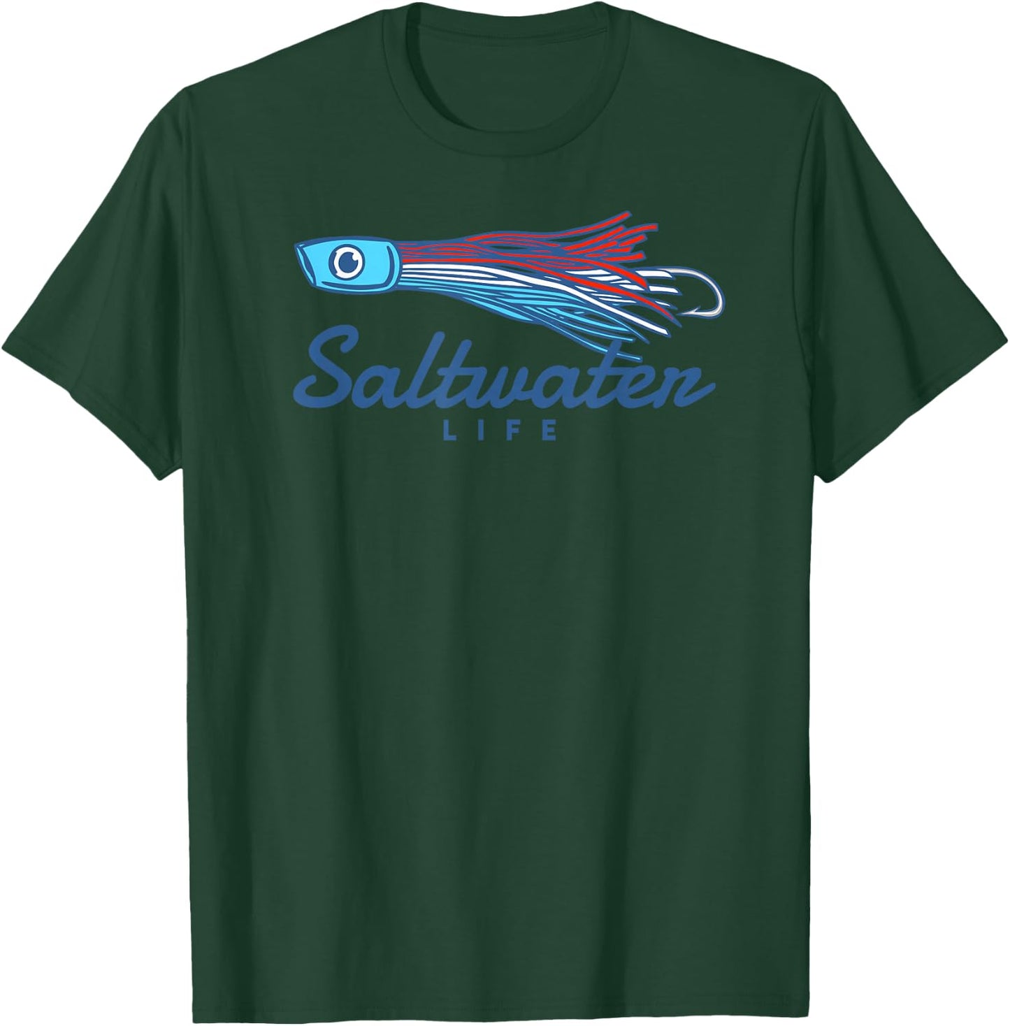 Saltwater Life Saltwater Fishing Lure T-Shirt - T-Shirt | Forest