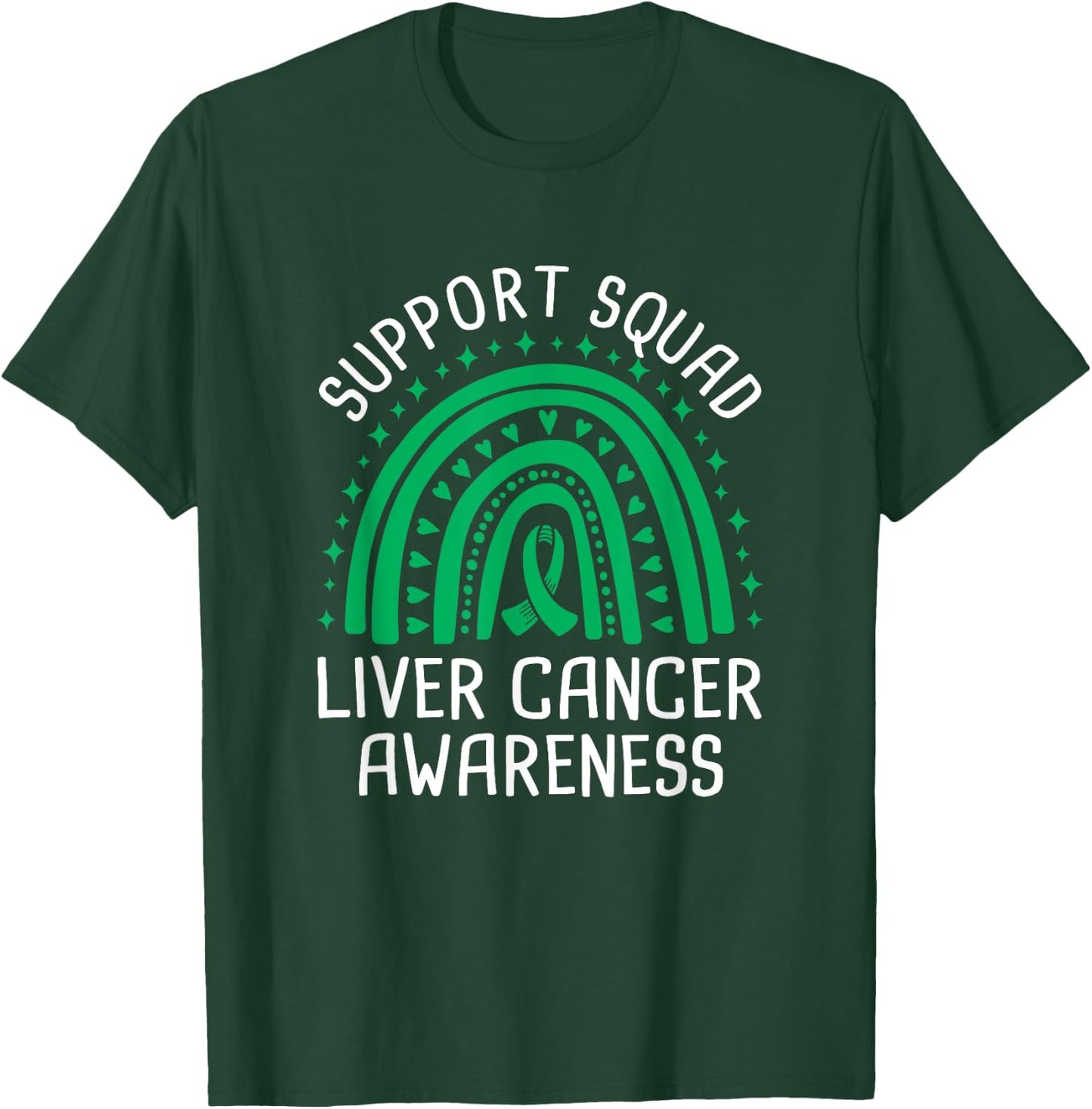 Support Squad Liver Cancer Awareness T-Shirt - T-Shirt | Forest