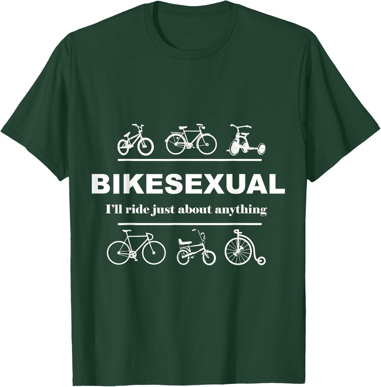 BIKESEXUAL SHIRT White T-Shirt - T-Shirt | Forest